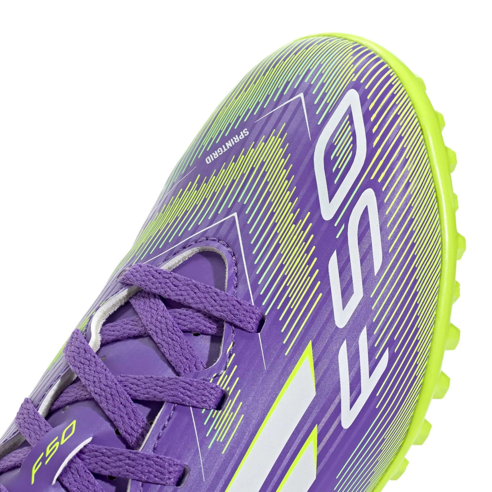 adidas Kids F50 Club Turf Soccer Shoes - Radiant Blaze Pack (FA25) (Detail 1)