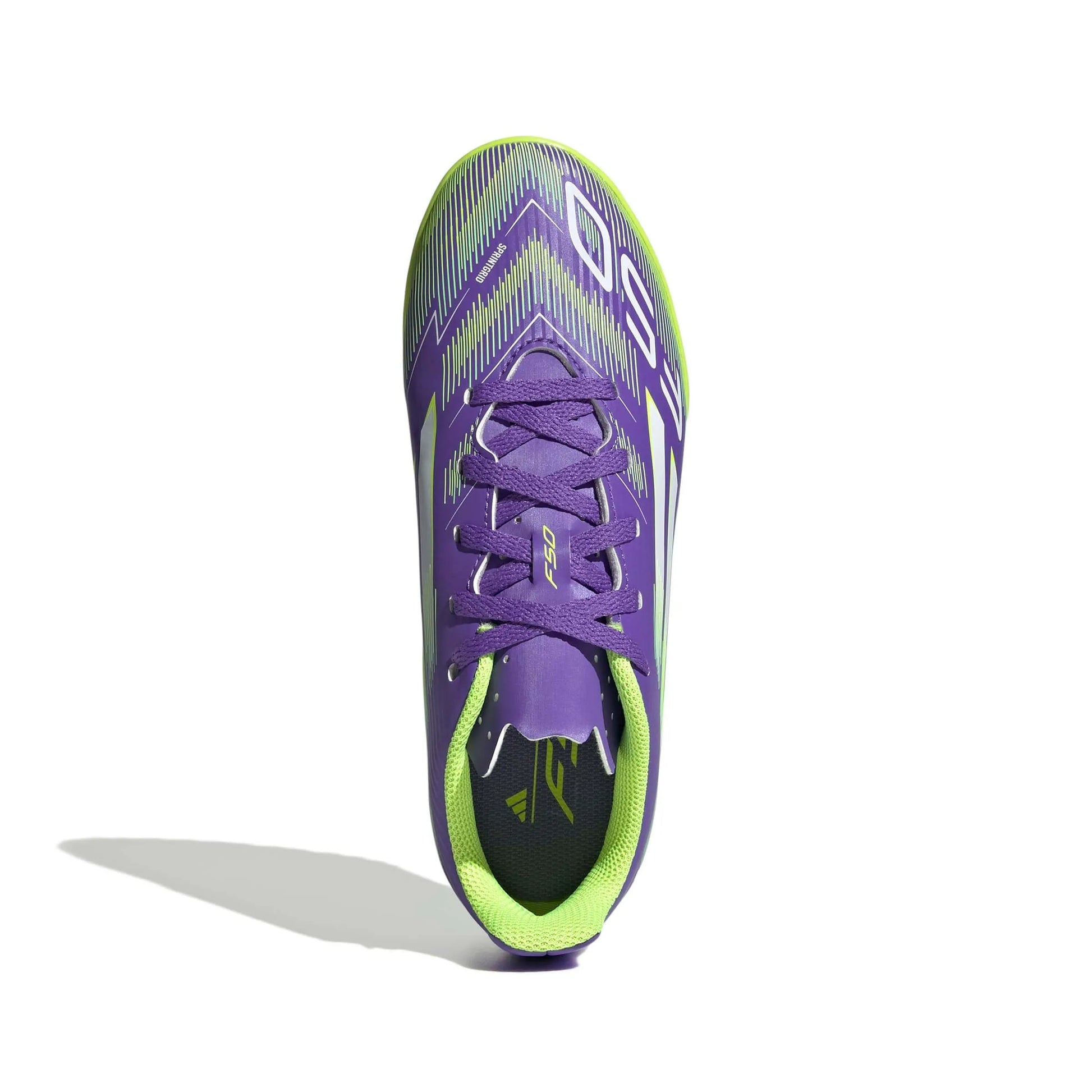 adidas Kids F50 Club Turf Soccer Shoes - Radiant Blaze Pack (FA25) (Top)