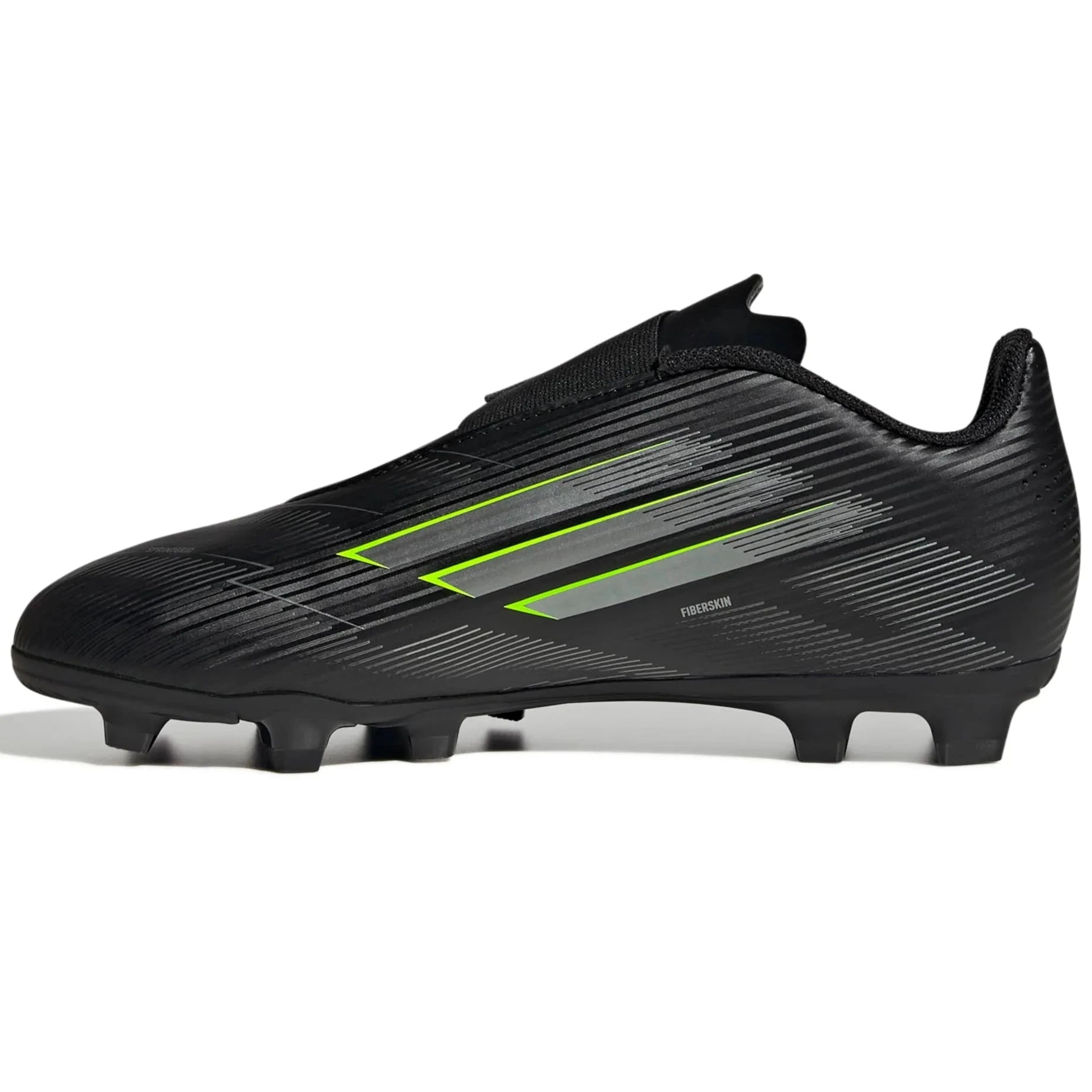 adidas Kids F50 Club Velcro Firm-Multi Ground Soccer Cleats - Electric Stealth Pack (FA25) (Side 2)