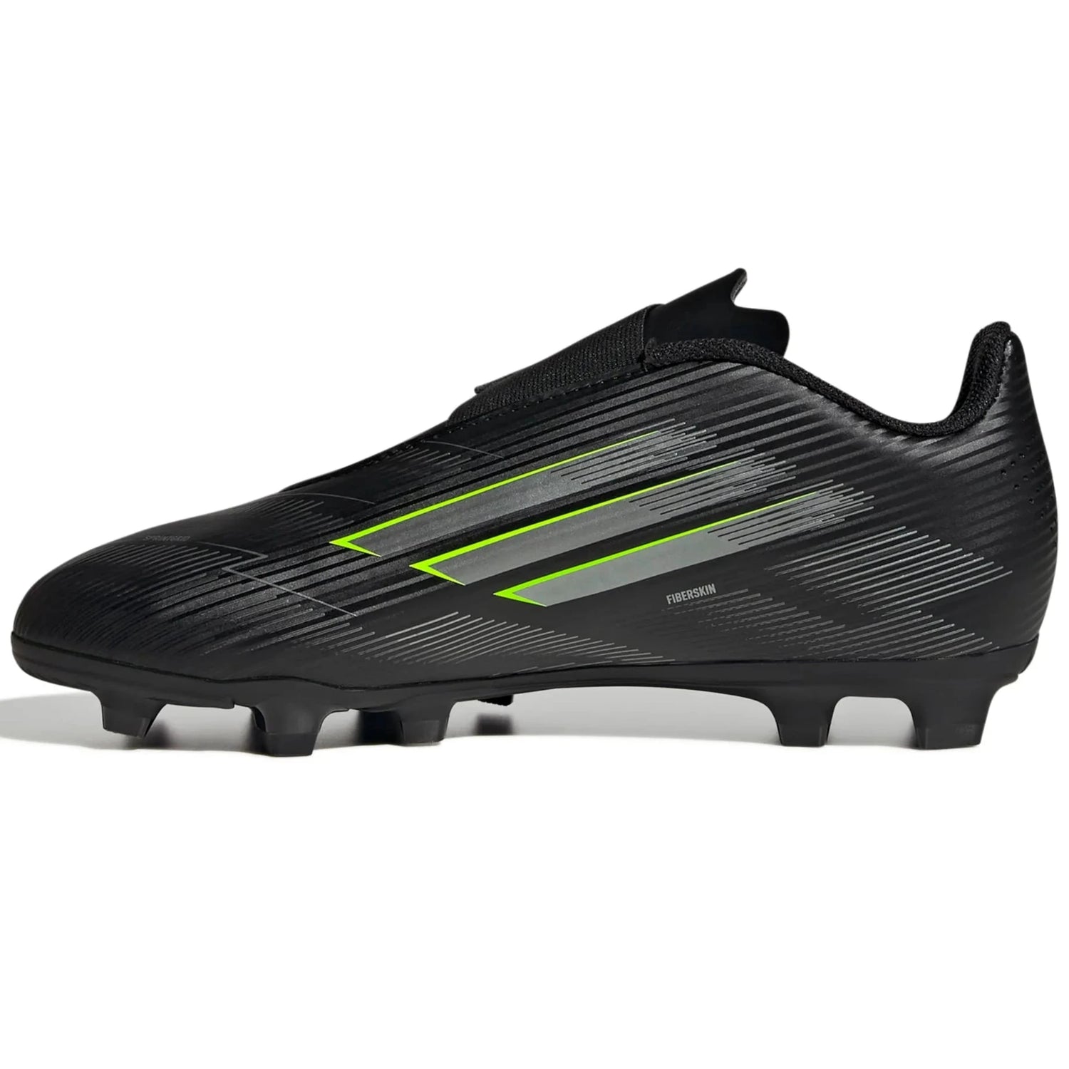 adidas Kids F50 Club Velcro Firm-Multi Ground Soccer Cleats - Electric Stealth Pack (FA25) (Side 2)