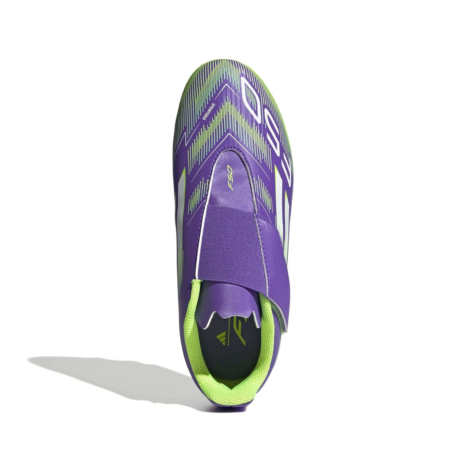 adidas Kids F50 Club Velcro Firm-Multi Ground Soccer Cleats - Radiant Blaze Pack (FA25) (Top)