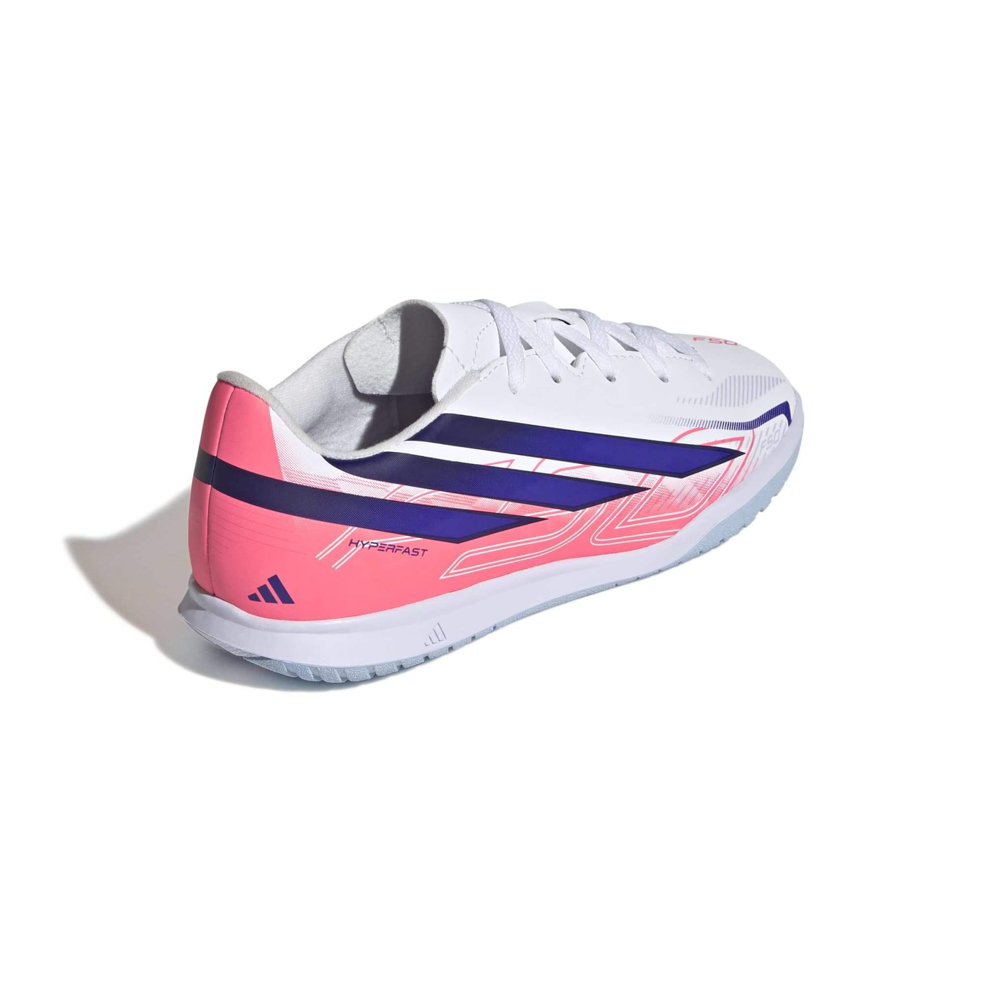 adidas Kids F50 Hyperfast Club Indoor Soccer Shoes - Chaos Vs Control Pack (FA26) (Lateral - Back)