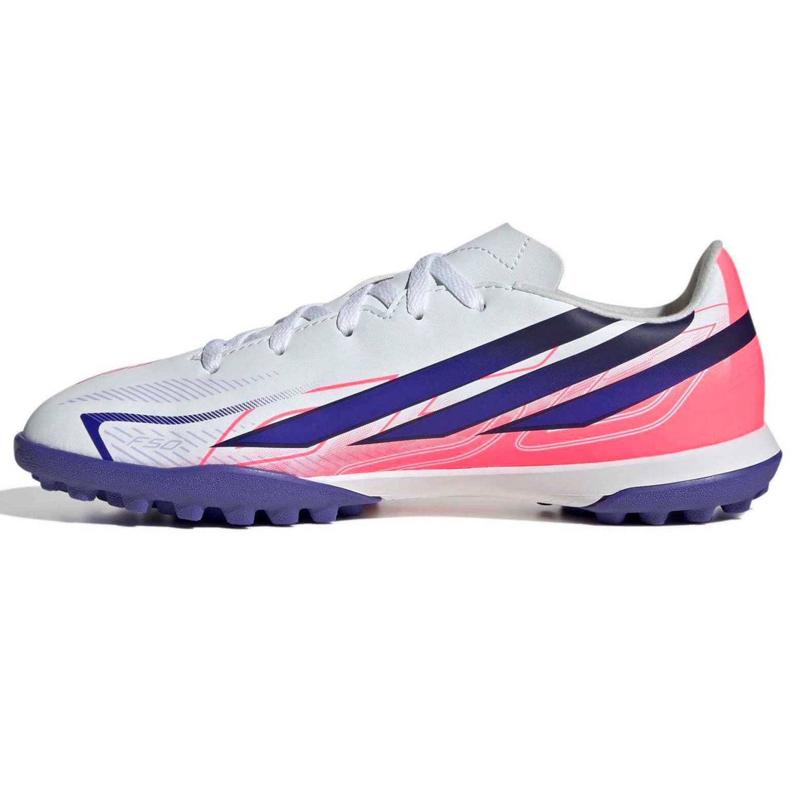 adidas Kids F50 Hyperfast Club Turf Soccer Shoes - Chaos Vs Control Pack (FA26) (Side 2)