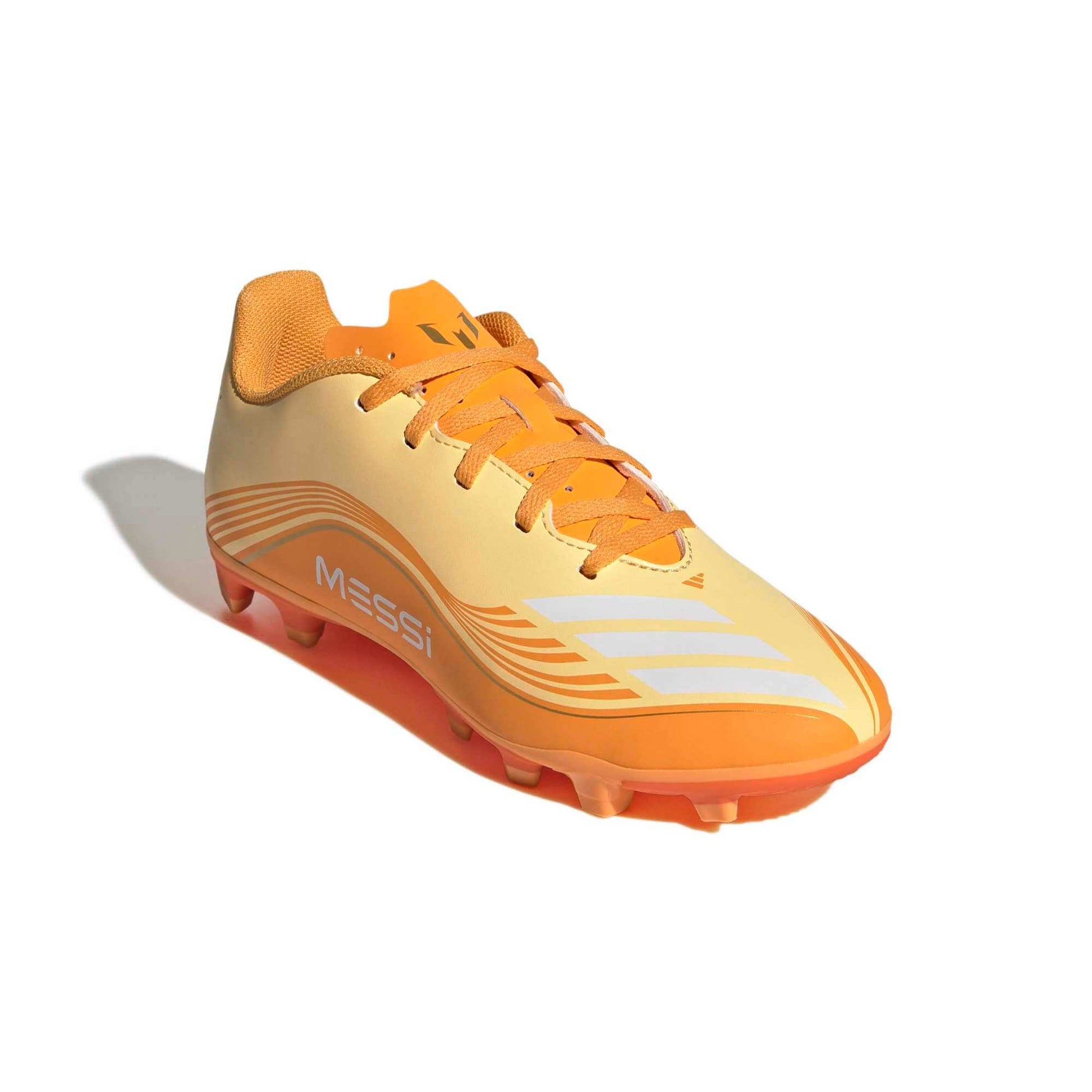 adidas Kids F50 Messi Club Firm/Multi Ground Soccer Cleats - Messi Hora Dorada Pack (SP26) (Lateral - Front)