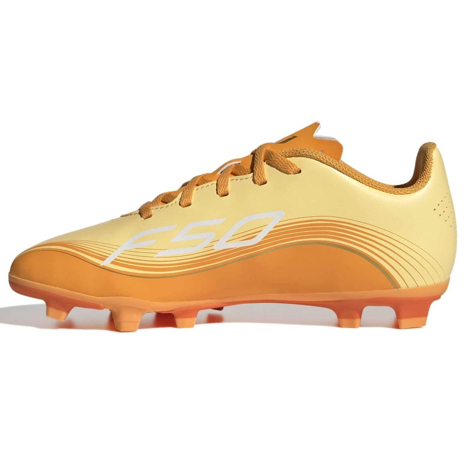 adidas Kids F50 Messi Club Firm/Multi Ground Soccer Cleats - Messi Hora Dorada Pack (SP26) (Side 2)