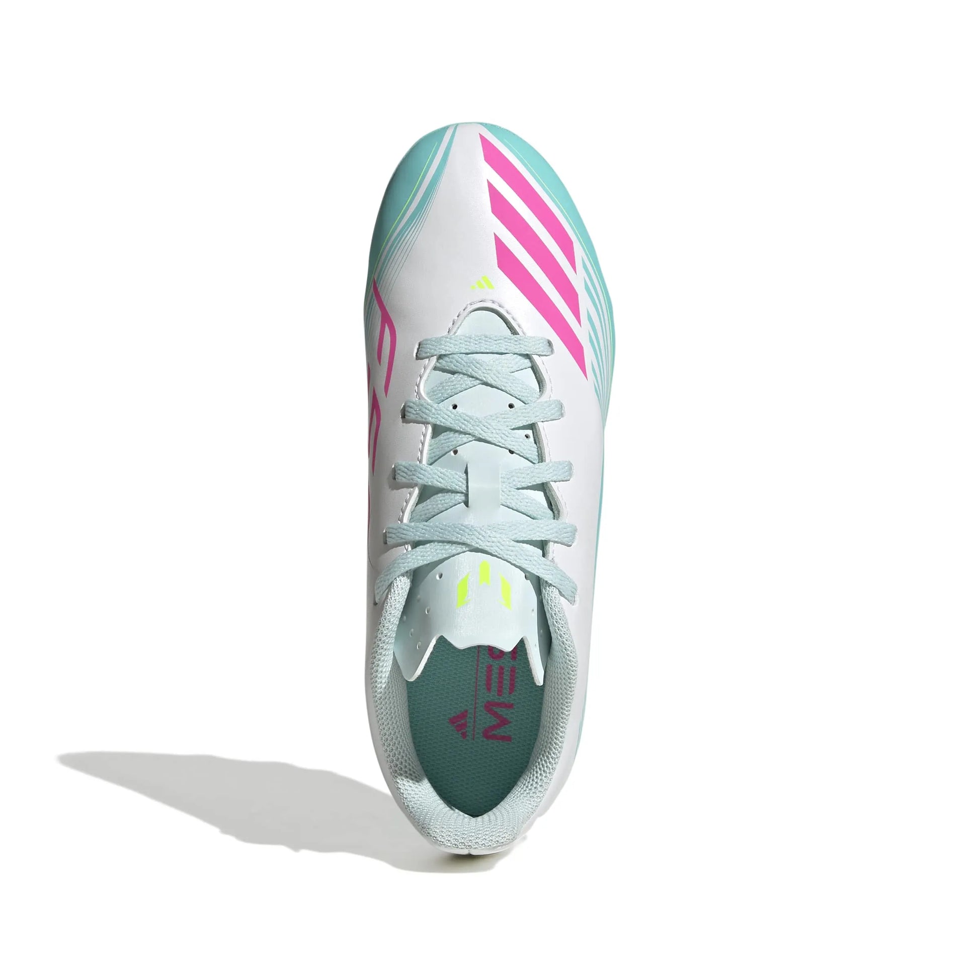 adidas Kids F50 Messi Club Firm/Multi Ground Soccer Cleats - Messi Aurora Radiante Pack (SP26) (Top)