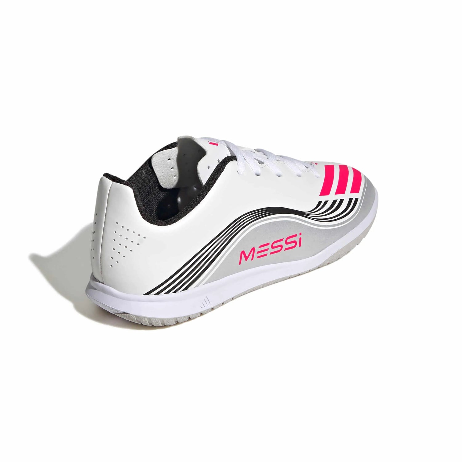 adidas Kids F50 Messi Club Indoor Soccer Shoes - Messi Prestig 10 (FA25) (Lateral - Back)