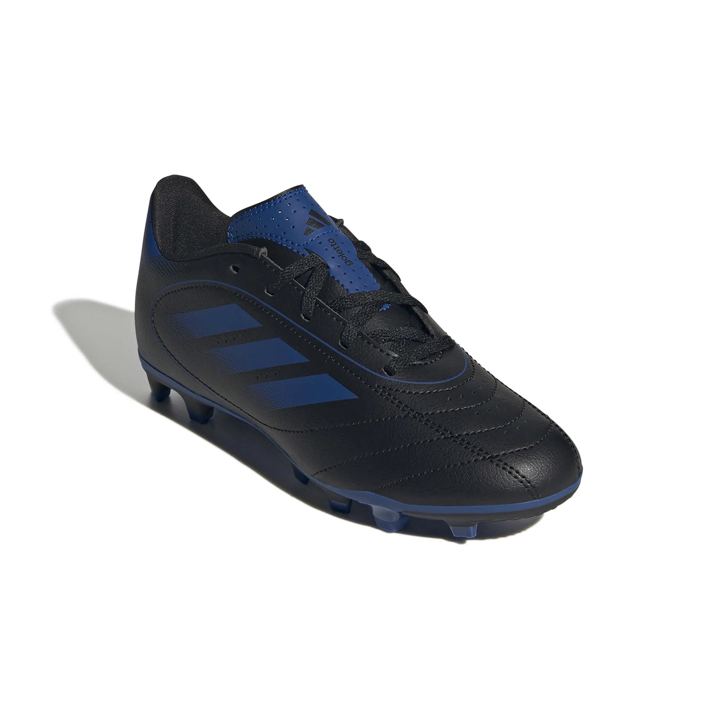 adidas Kids Goletto IX Firm/Multi Ground Soccer Cleats Team Royal Blue / Core Black / Team Royal Blue (Lateral - Front)