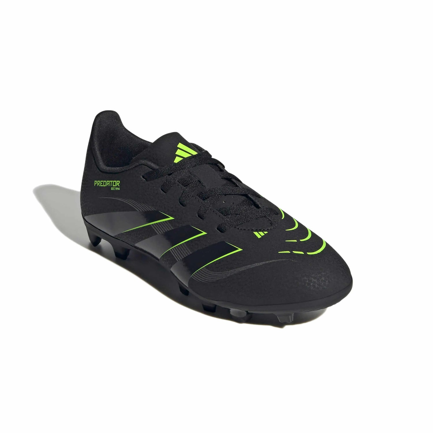 adidas Kids Predator Club Firm-Multi Ground Soccer Cleats - Electric Stealth Pack (FA25) (Lateral - Front)