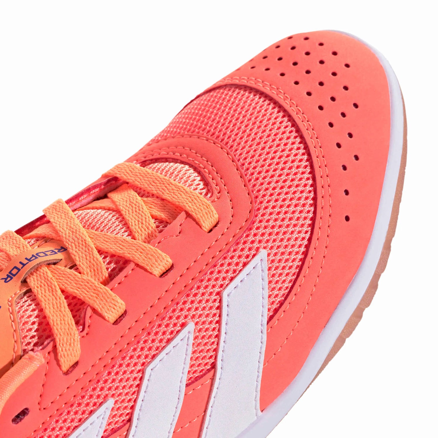 adidas Kids Predator Club Sala Indoor Soccer Shoes - Coral Blaze Pack (FA25) (Detail 1)