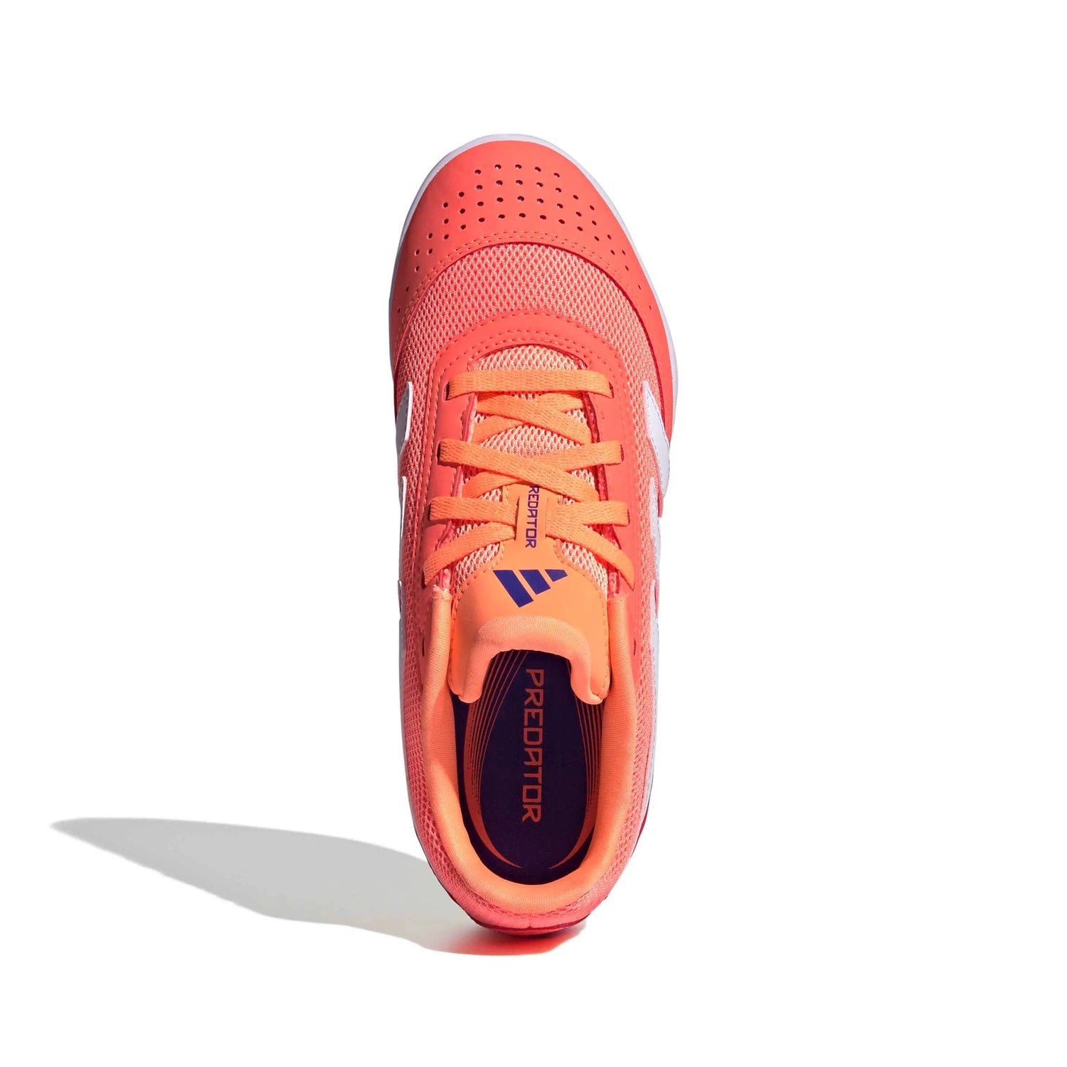 adidas Kids Predator Club Sala Indoor Soccer Shoes - Coral Blaze Pack (FA25) (Top)