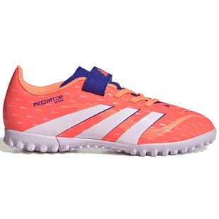 adidas Kids Predator Club Turf Soccer Shoes - Coral Blaze Pack (FA25) (Side 1)