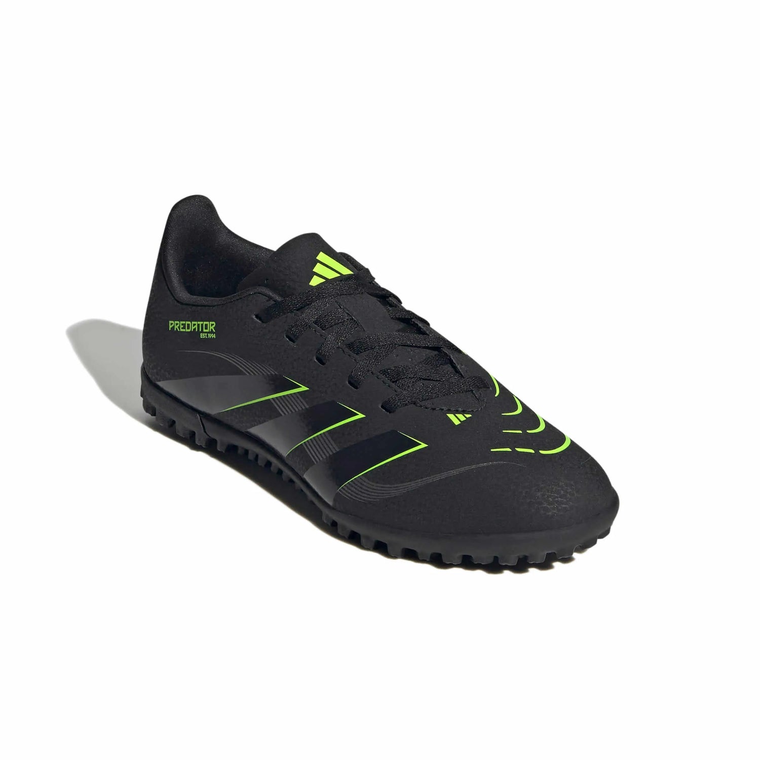 adidas Kids Predator Club Turf Soccer Shoes - Electric Stealth Pack (FA25) (Lateral - Front)
