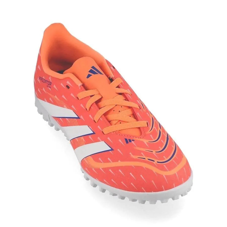adidas Kids Predator Club Turf Soccer Shoes - Coral Blaze Pack (FA25) (Lateral - Front 1)
