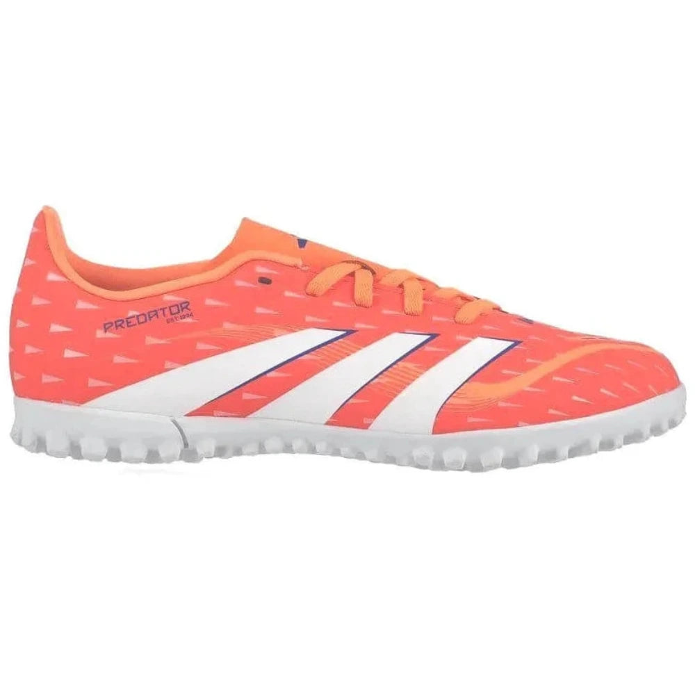 adidas Kids Predator Club Turf Soccer Shoes - Coral Blaze Pack (FA25) (Side 1)