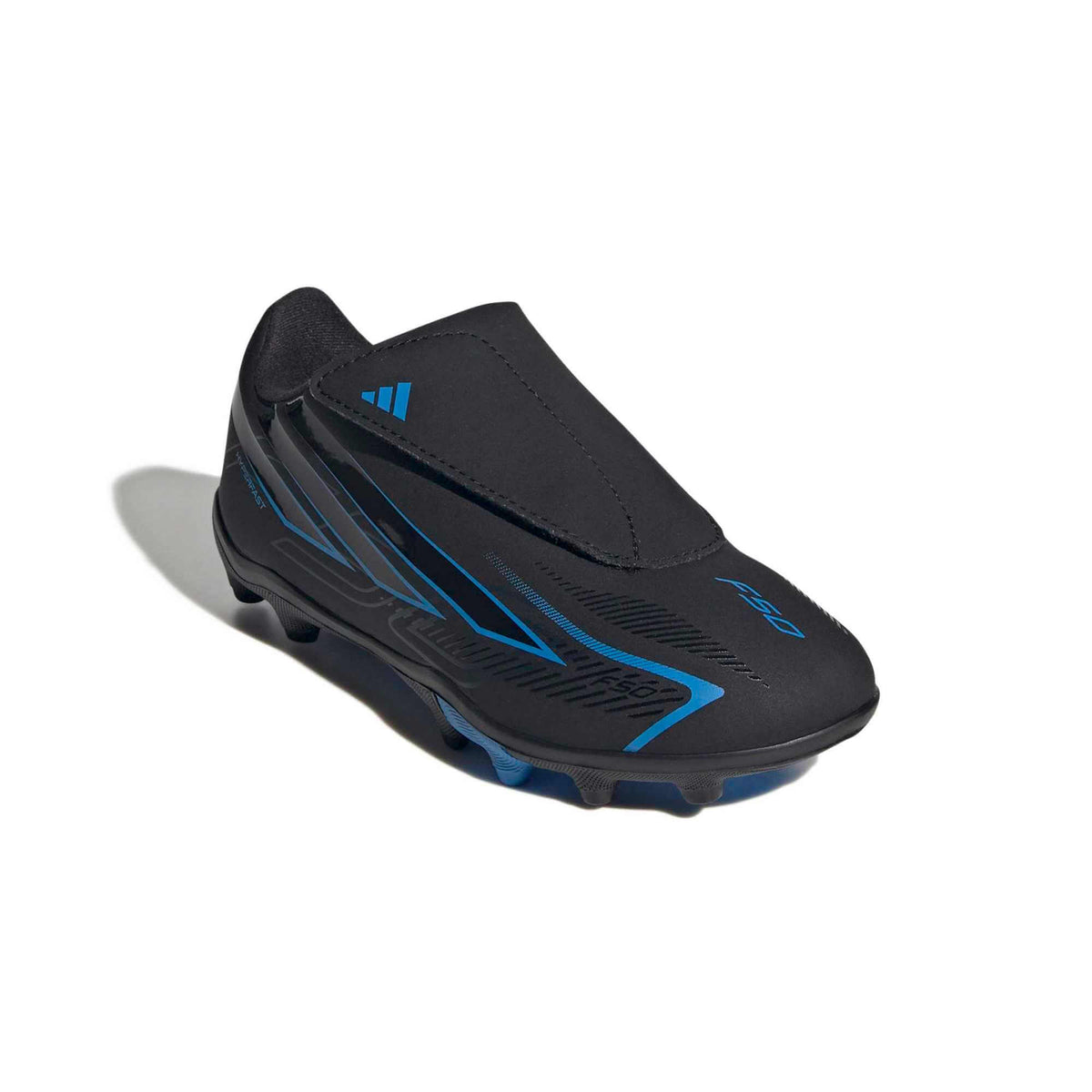adidas Kids' F50 Hyperfast Club Velcro Firm-Multi Ground Soccer Cleats - Immortal DNA Pack (FA26) (Lateral - Front)