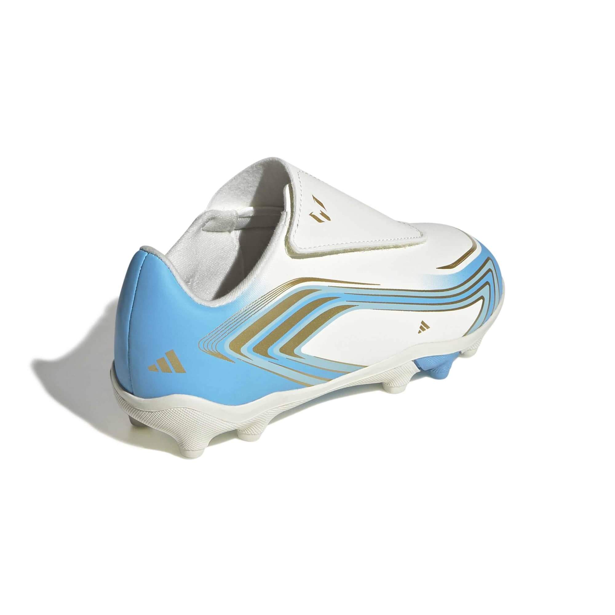 adidas Kids' F50 Messi Club Velcro Firm-Multi Ground Soccer Cleats - El Ultimo Tango Pack (SP26) (Lateral - Back)