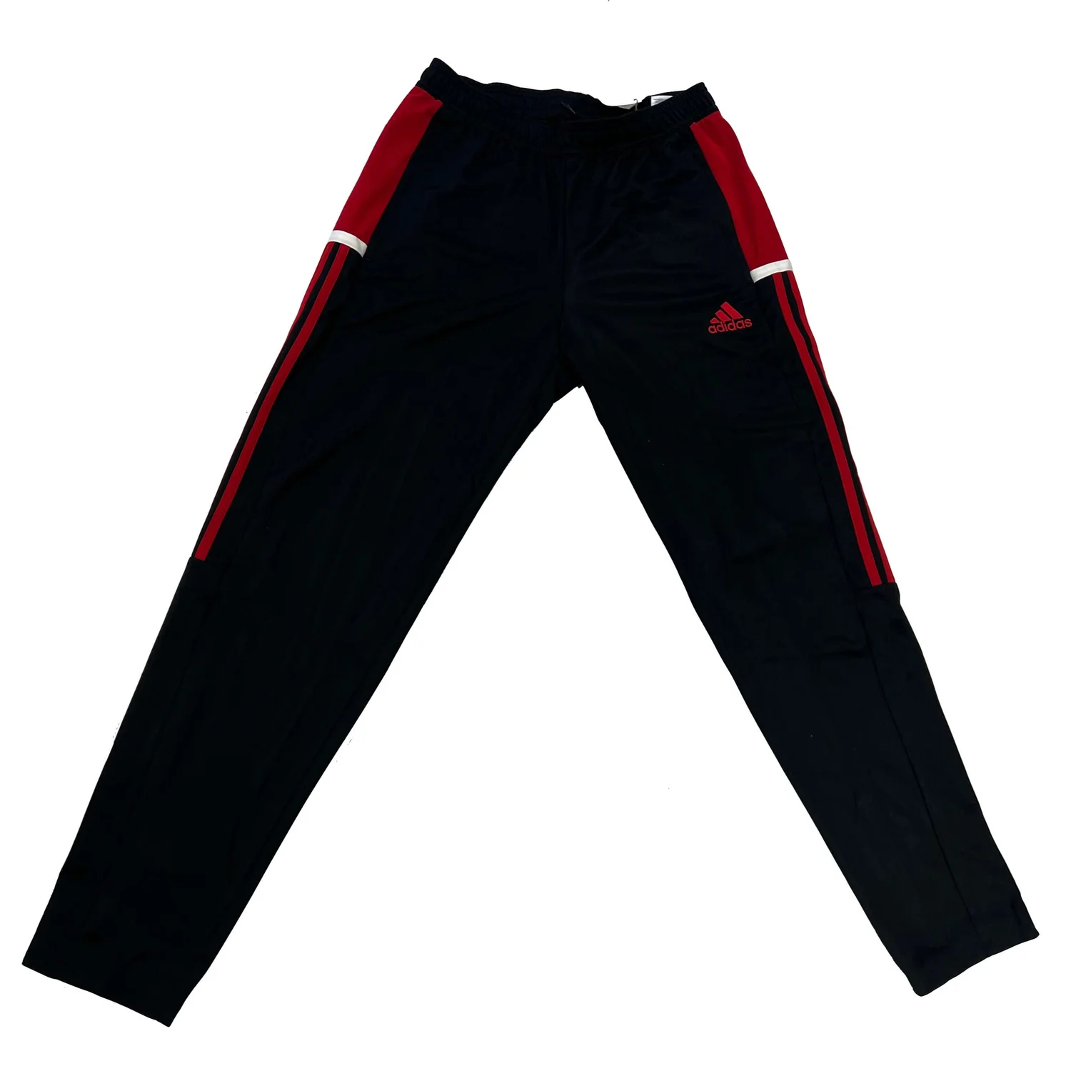 adidas MT19 Youth Track Pants Black-Red-White (Front)