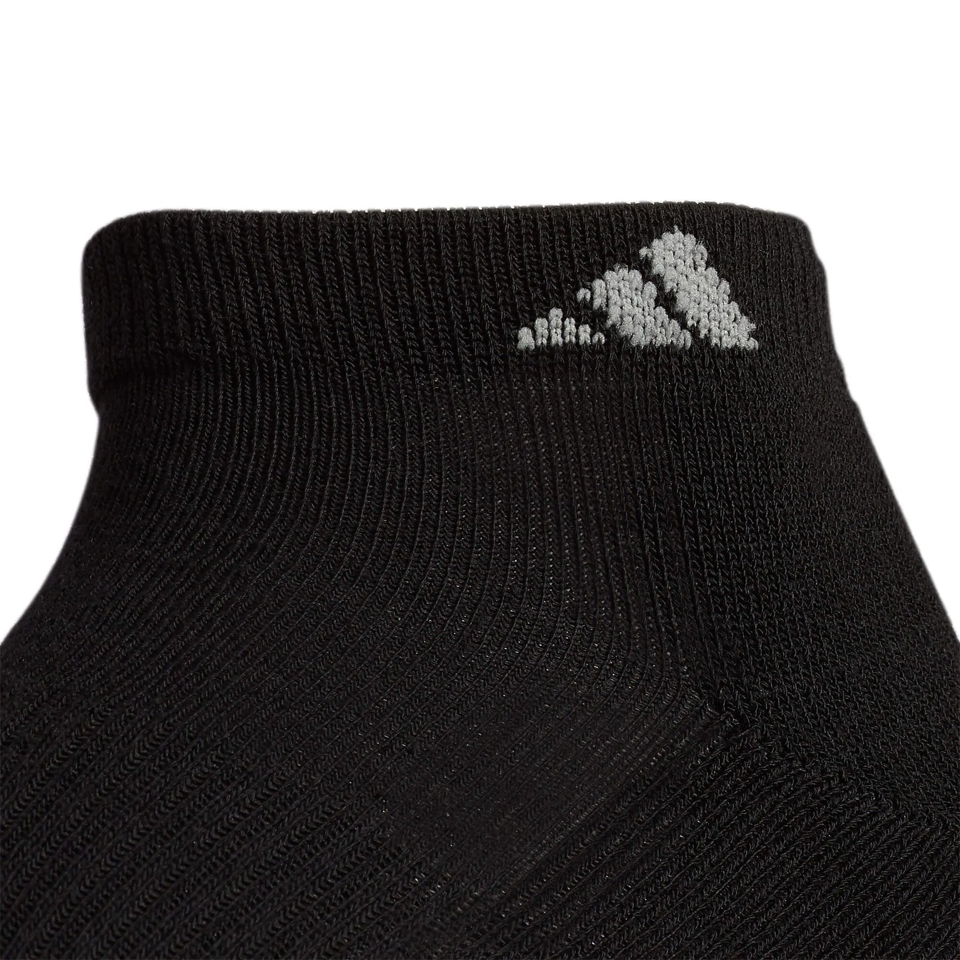 adidas Men's Athletic Cushioned 6-Pack Low-Cut Socks Black (Detail 1)