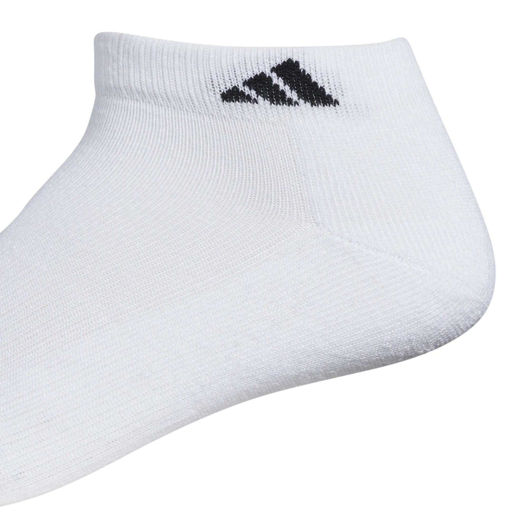 adidas Men's Athletic Cushioned 6-Pack Low-Cut Socks White (Detail 1)