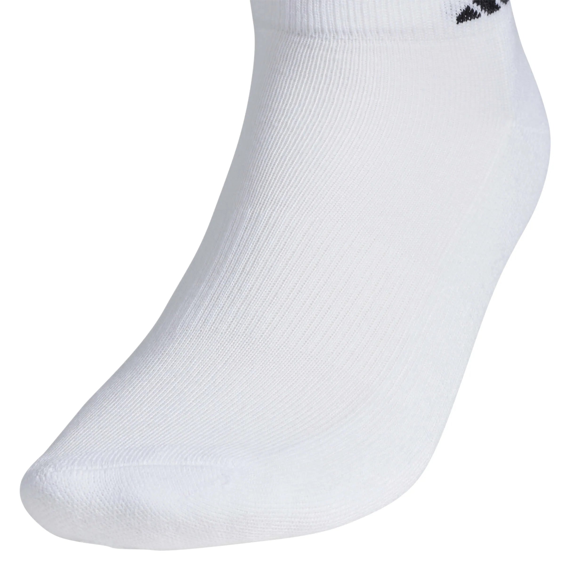 adidas Men's Athletic Cushioned 6-Pack Low-Cut Socks White (Detail 2)