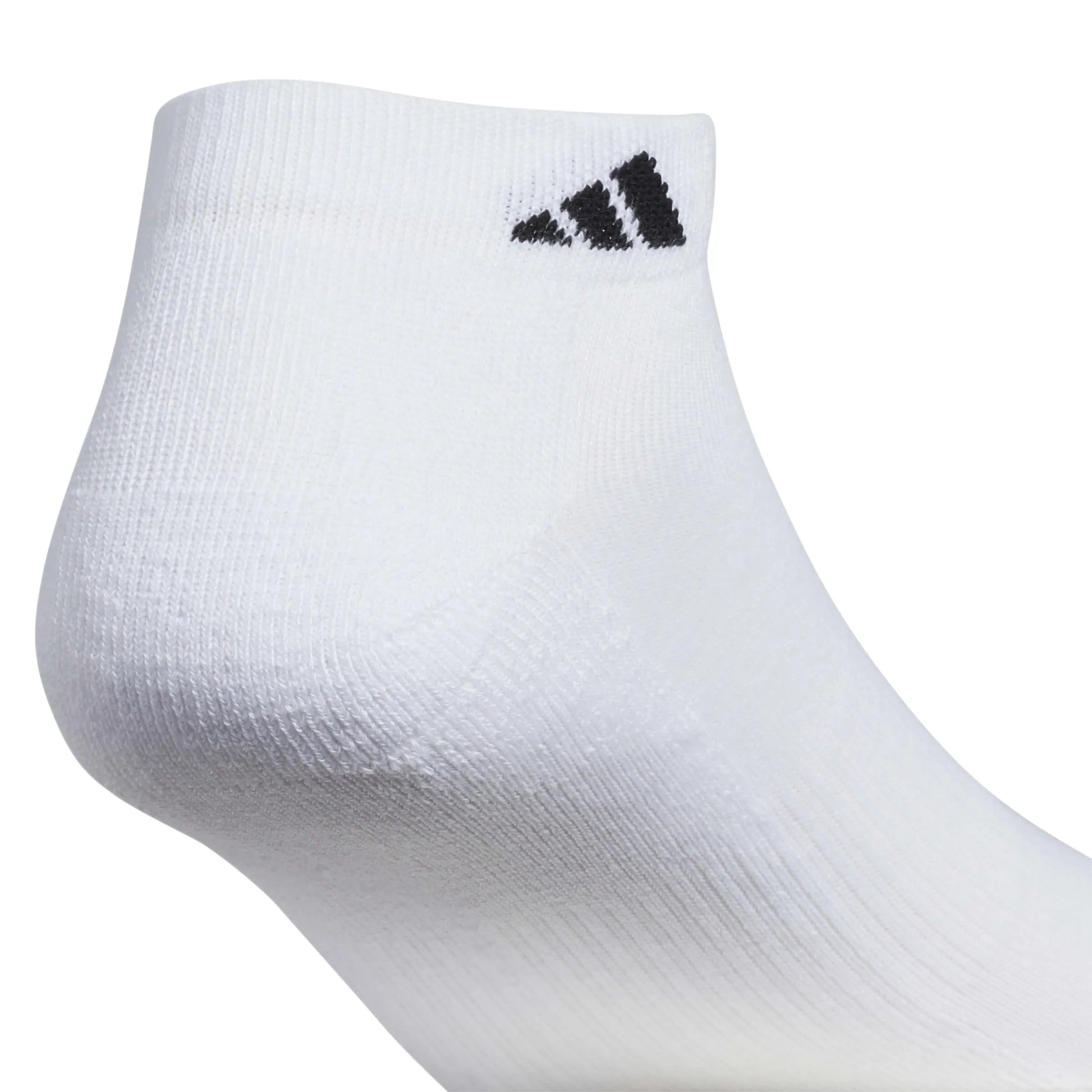 adidas Men's Athletic Cushioned 6-Pack Low-Cut Socks White (Detail 3)
