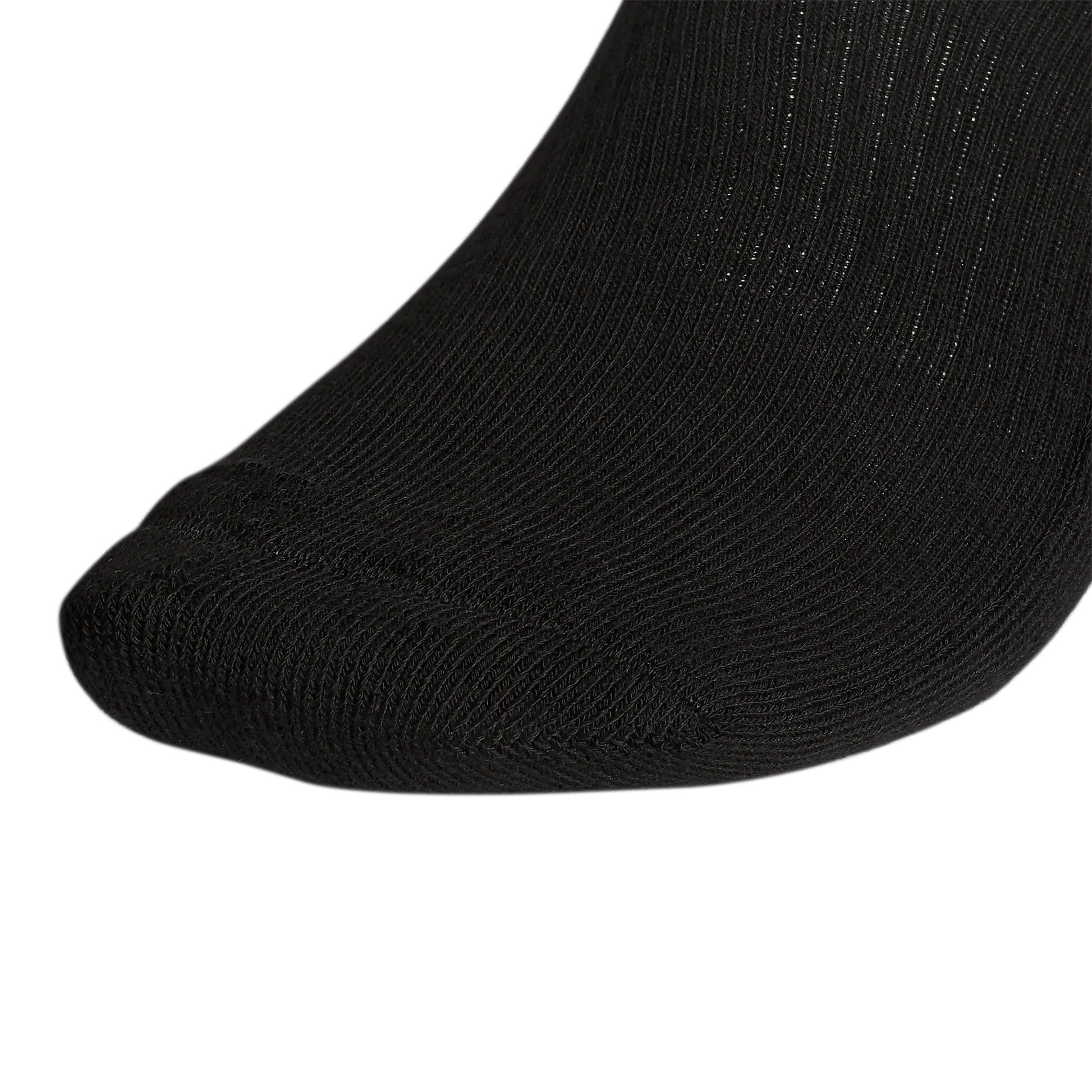adidas Men's Athletic Cushioned 6-Pack Quarter Socks Black (Detail 2)