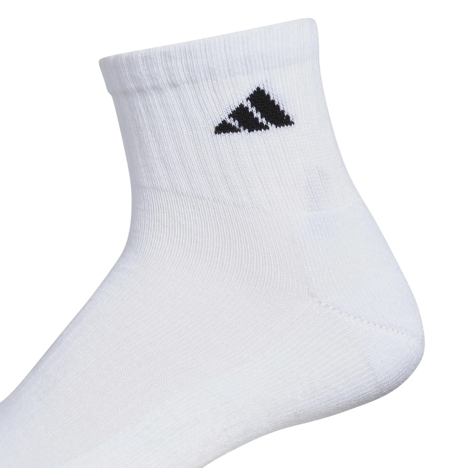 adidas Men's Athletic Cushioned 6-Pack Quarter Socks White (Detail 1)