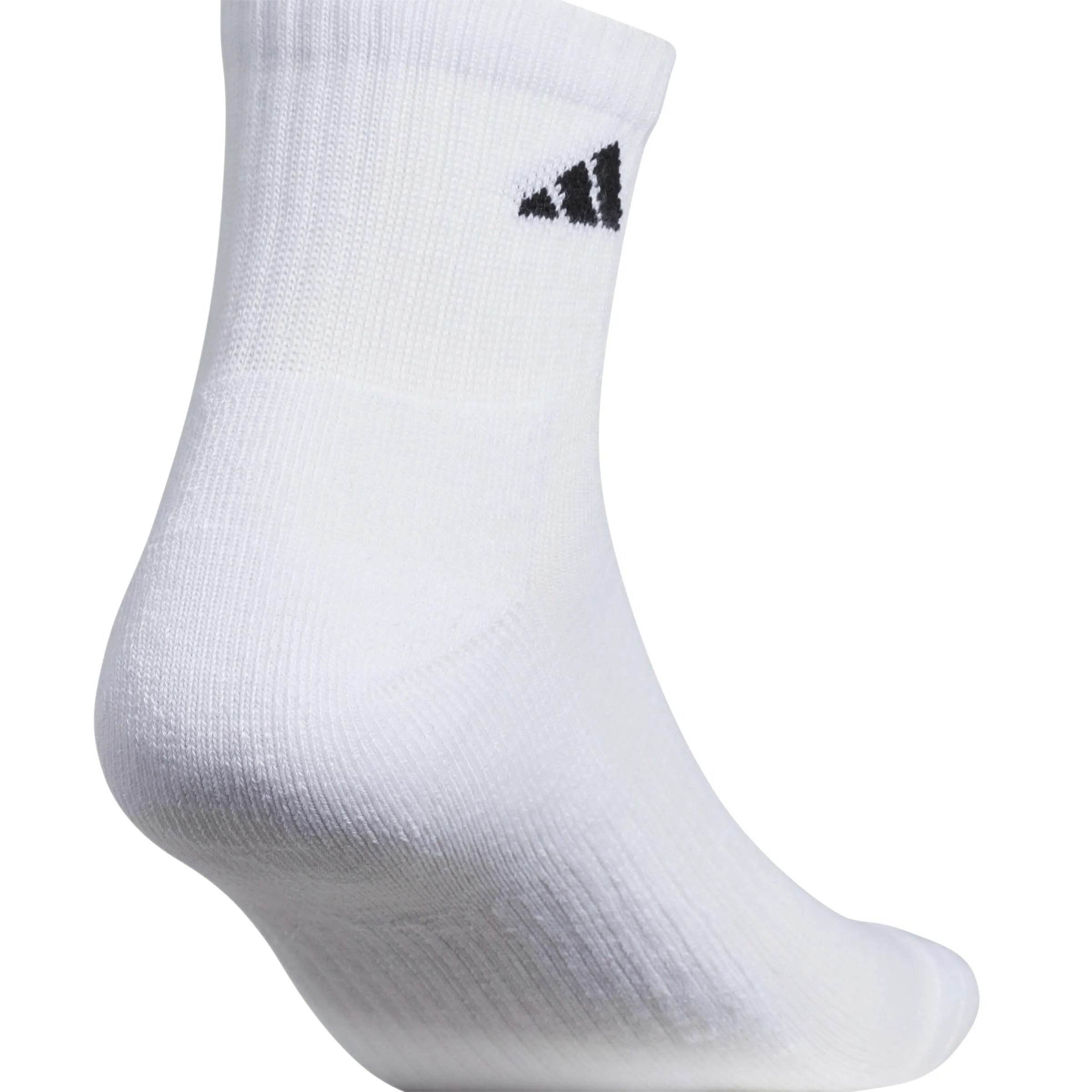 adidas Men's Athletic Cushioned 6-Pack Quarter Socks White (Detail 3)