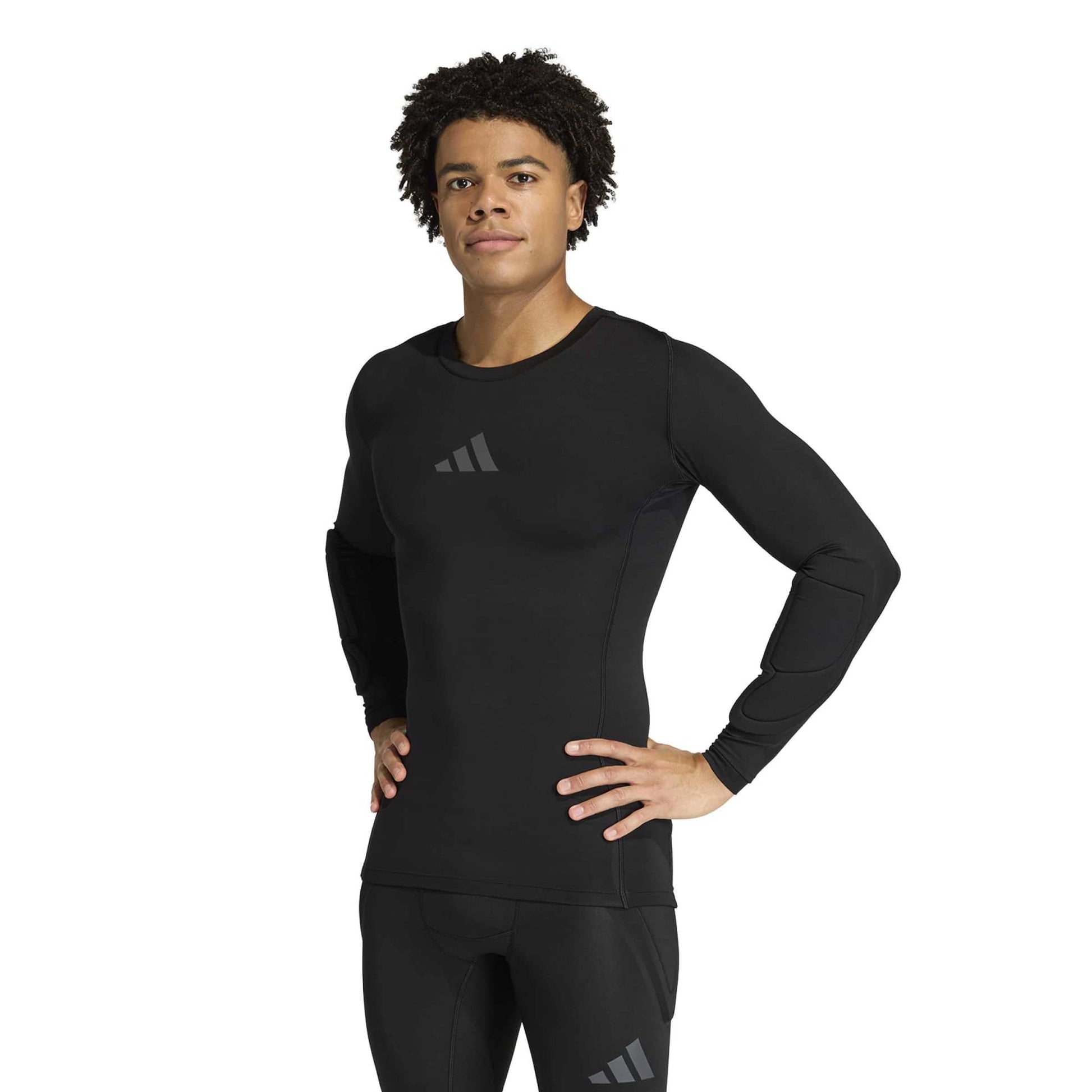 adidas Men's Goalkeeper Padded Long-Sleeve Jersey (Model - Front)