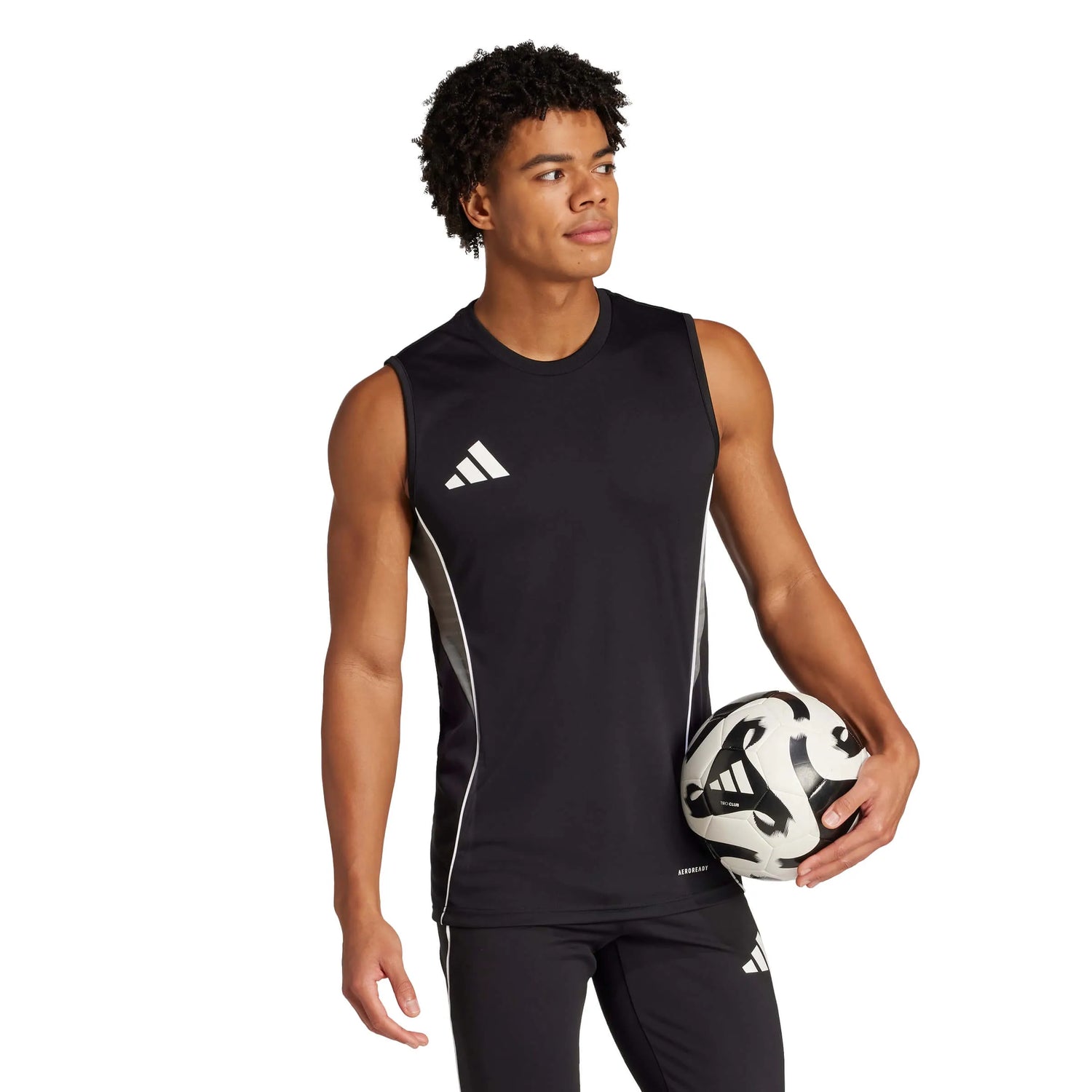 adidas Men's Tiro 25 Competition Sleeveless Soccer Jersey (Model - Front)