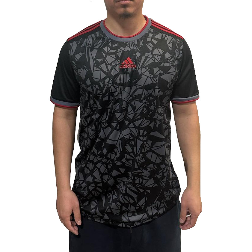 adidas Mi Comp21 Jersey Black-Red-Gray (Model - Front)