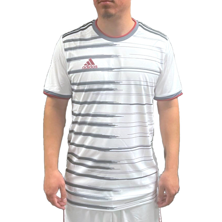 adidas Mi Comp21 Youth Jersey White-Gray-Red (Model - Front)