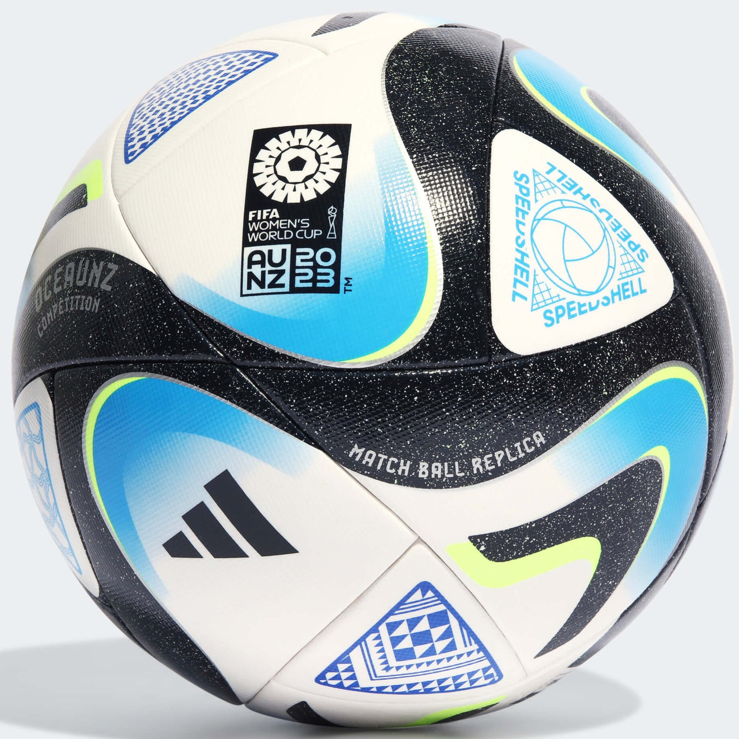 adidas Oceaunz Competition Ball - White-Black-Blue (Front)