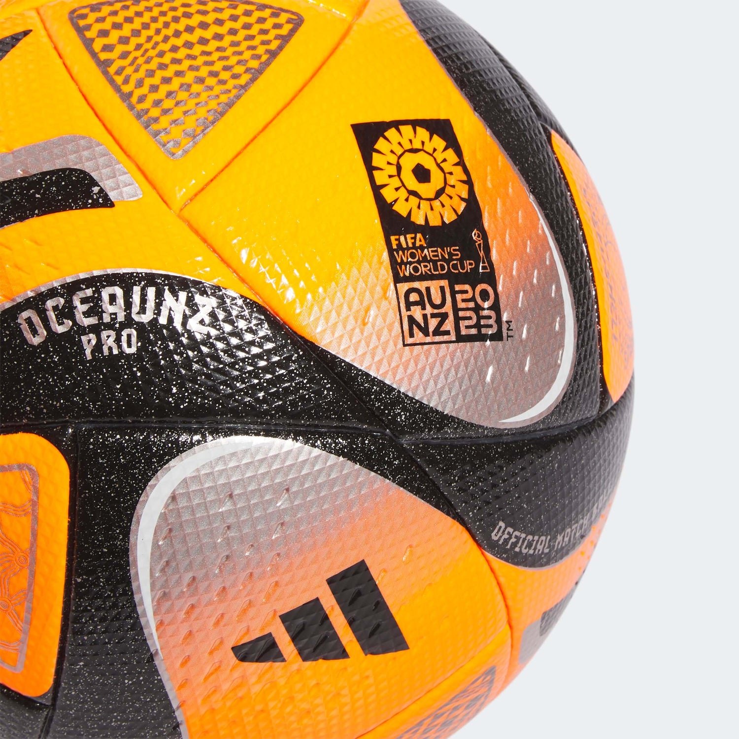 adidas Oceaunz Pro Winter Official Match Ball - Solar Orange-Black-Silver (Detail 1)