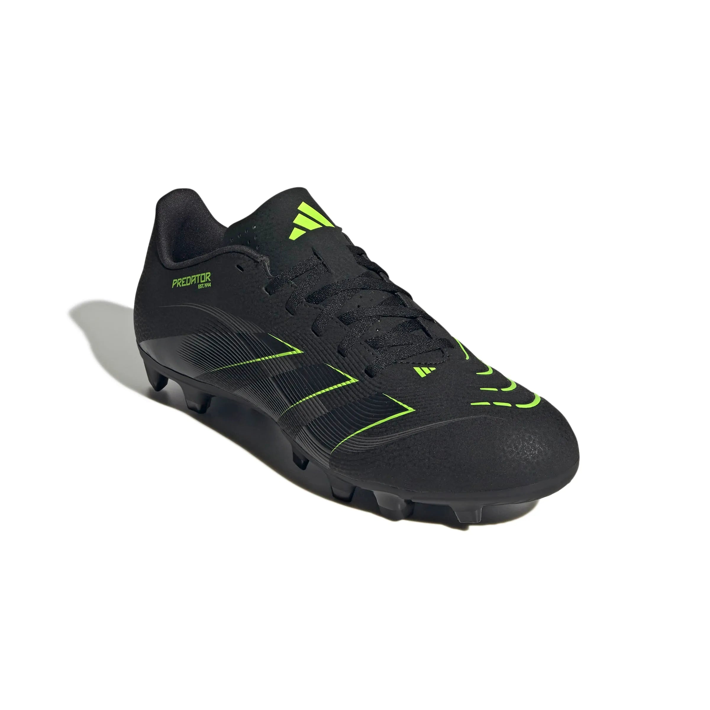 adidas Predator Club Firm-Multi Ground Soccer Cleats - Electric Stealth Pack (FA25) (Lateral - Front)