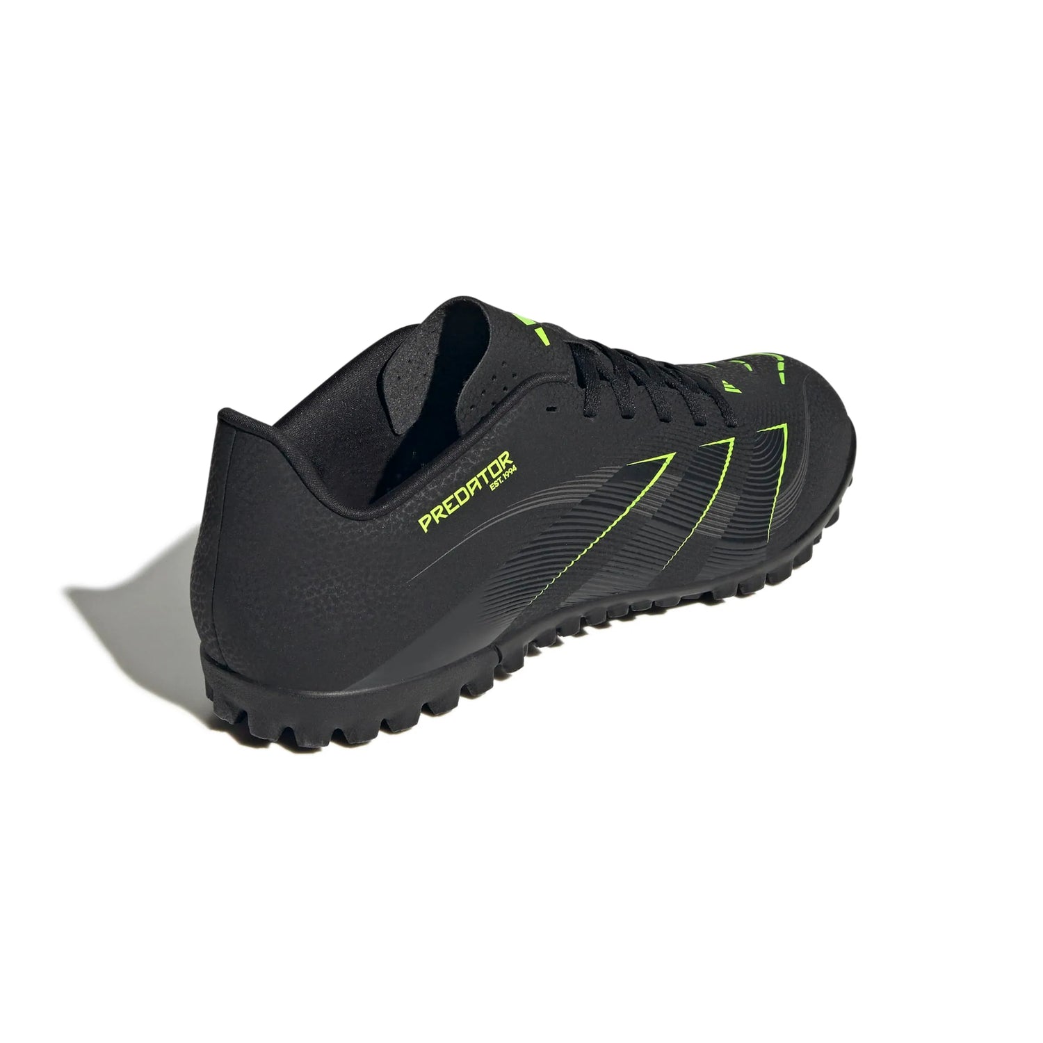 adidas Predator Club Turf Soccer Shoes - Electric Stealth Pack (FA25) (Lateral - Back)
