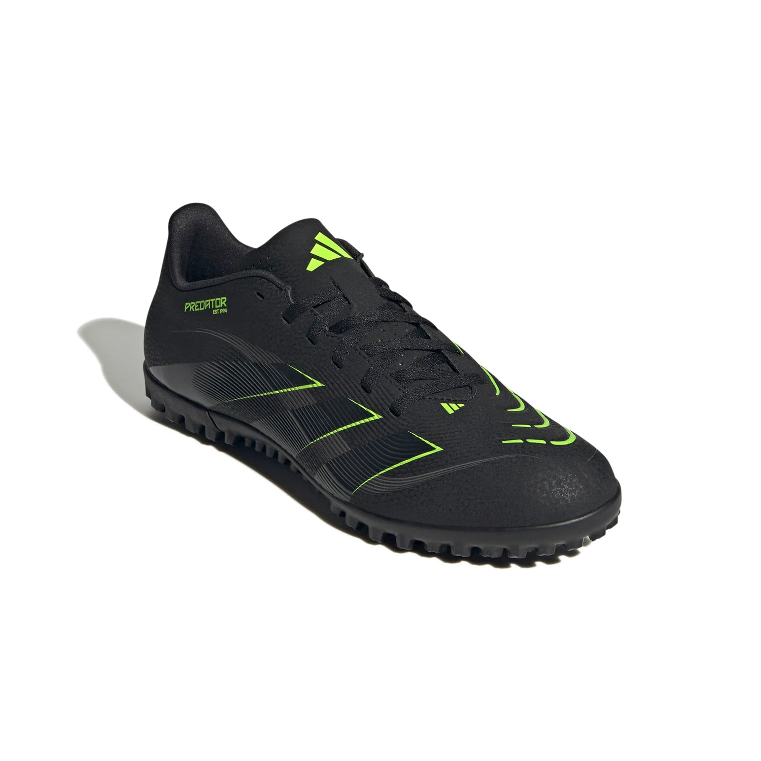 adidas Predator Club Turf Soccer Shoes - Electric Stealth Pack (FA25) (Lateral - Front)