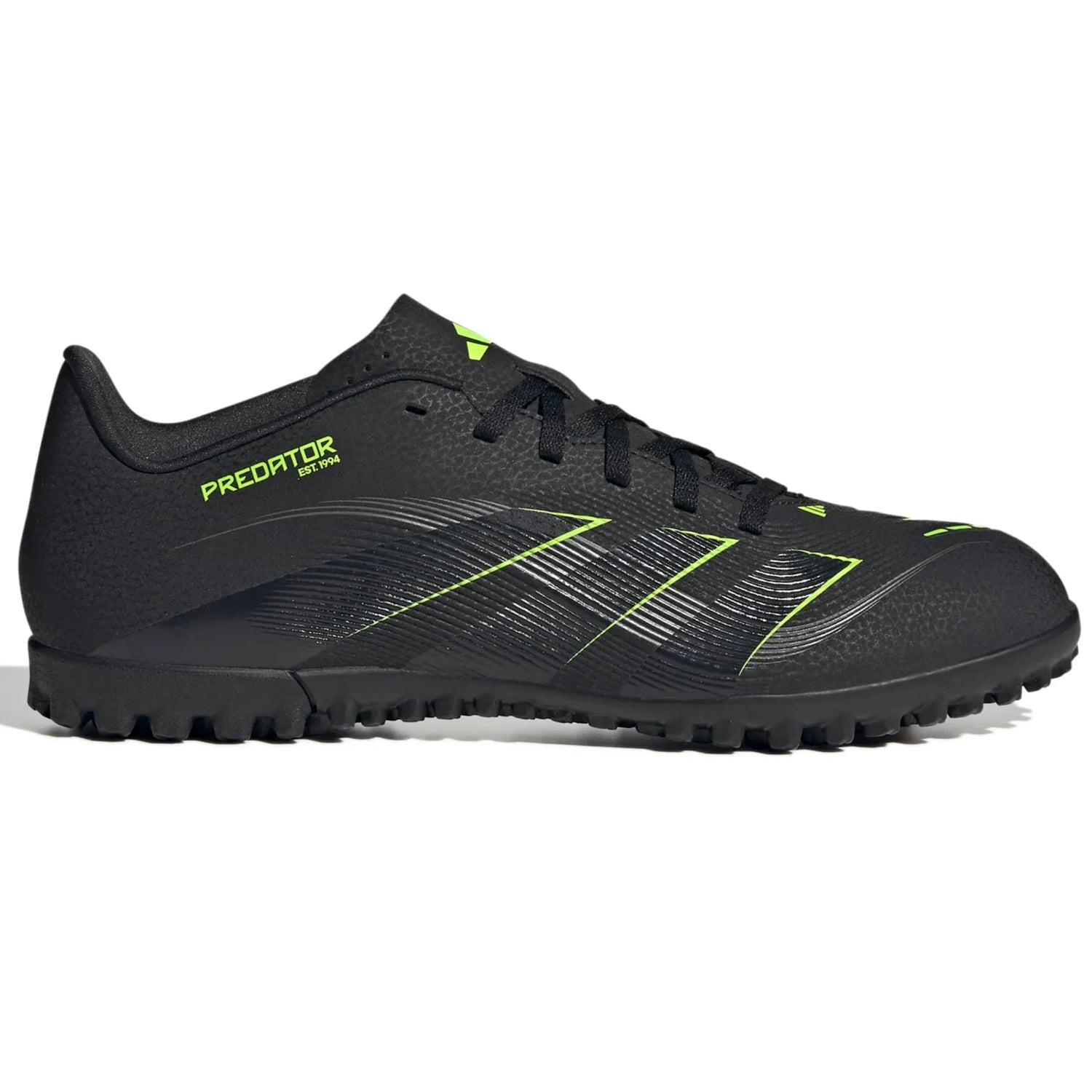 adidas Predator Club Turf Soccer Shoes - Electric Stealth Pack (FA25) (Side 1)
