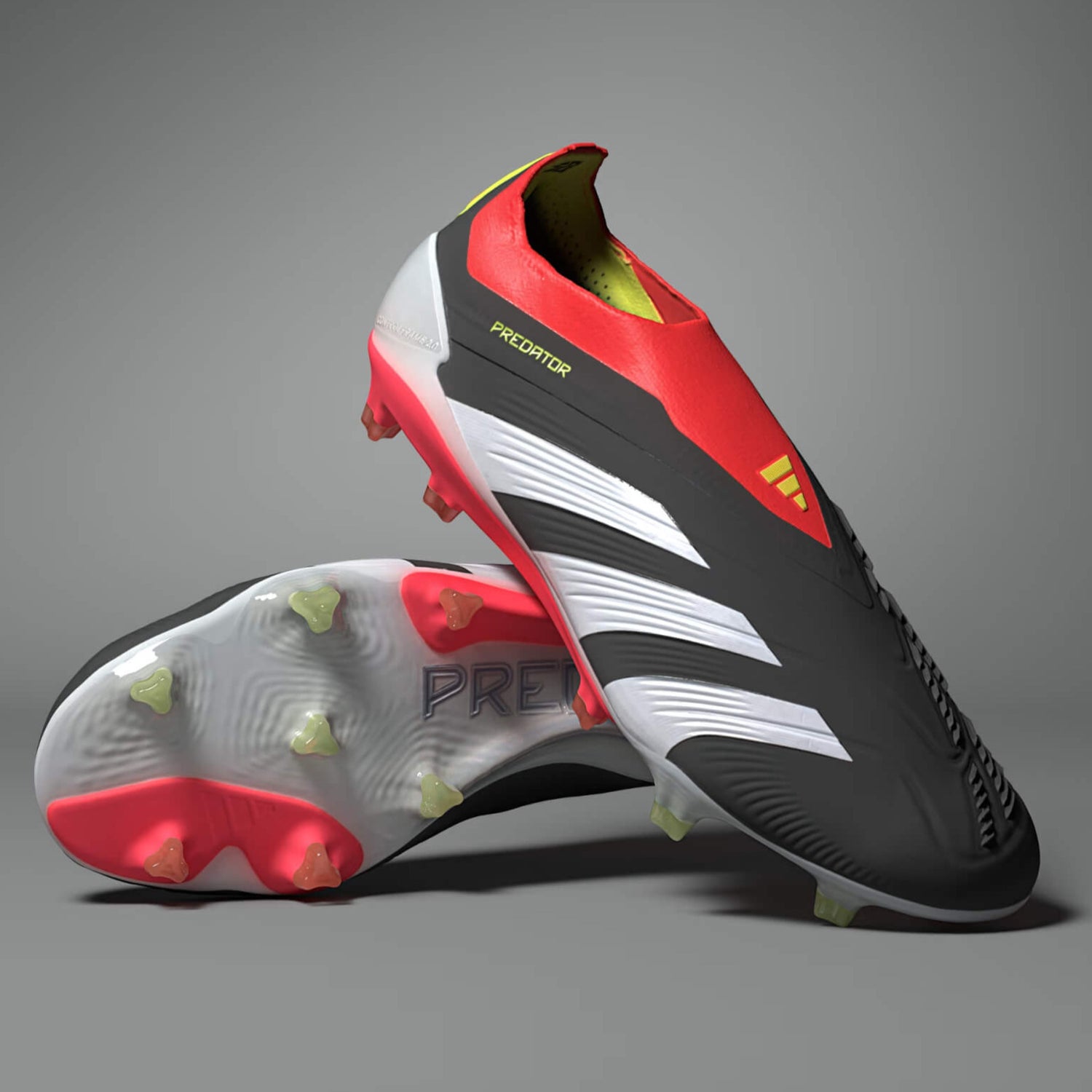 adidas Predator Elite Laceless FG - Solar Energy Pack (SP24) (Pair - Lateral and Bottom)