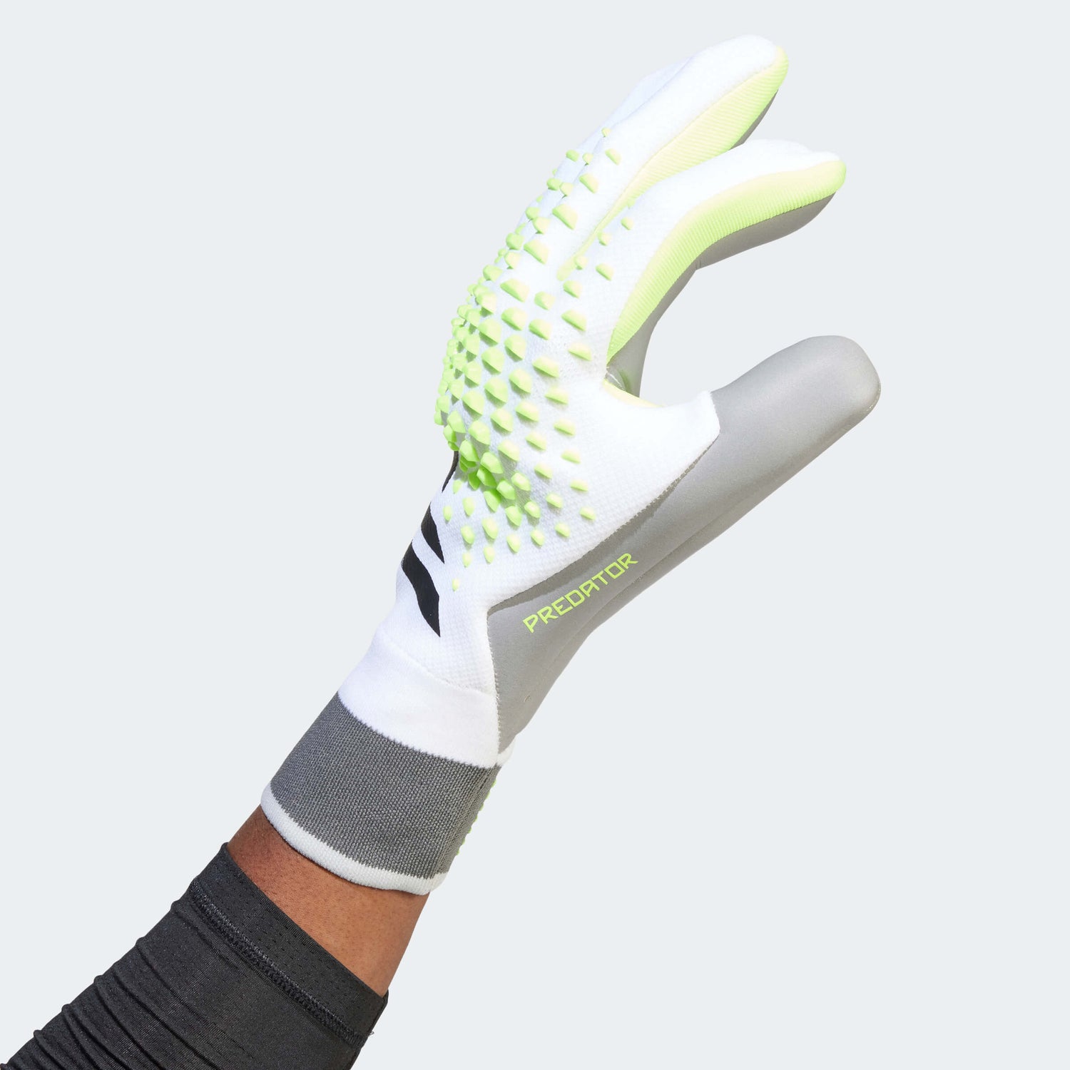 adidas Predator Pro GK glove - white/lucid lemon