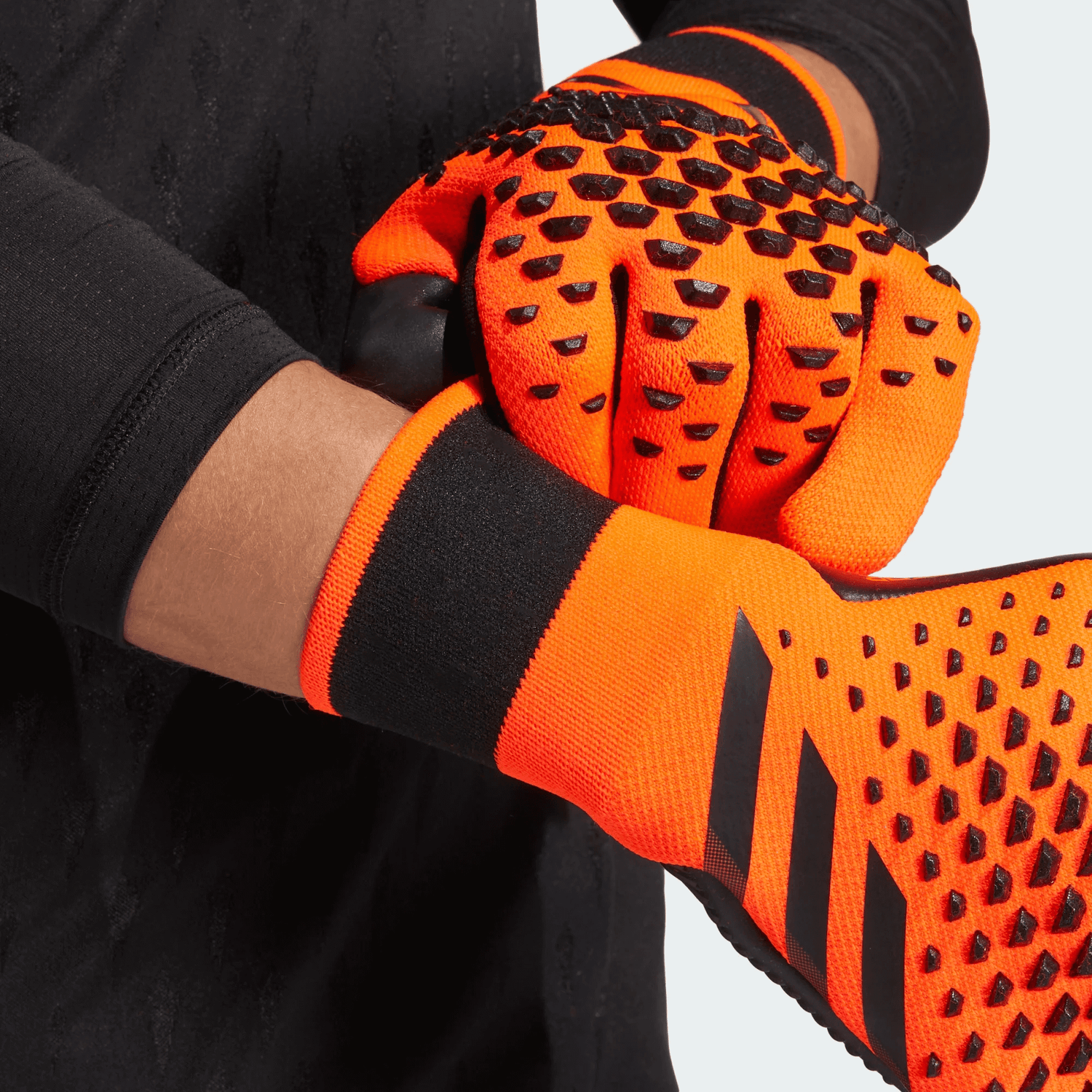 adidas Predator GL Pro Gloves Solar Orange Black Black (Detail 1)