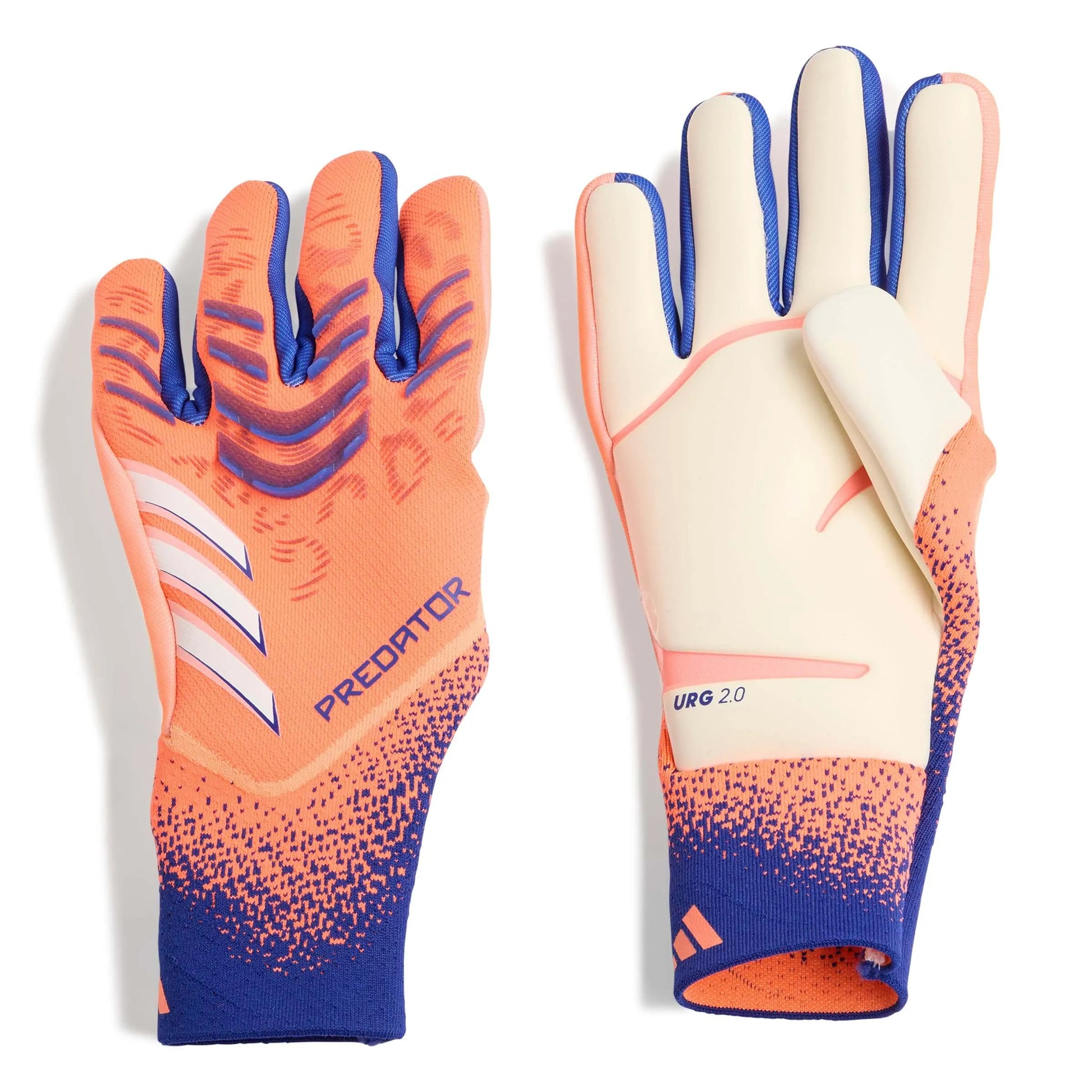 adidas Predator GL Pro Goalkeeper Gloves Signal Coral / White / Lucid Blue (Pair)