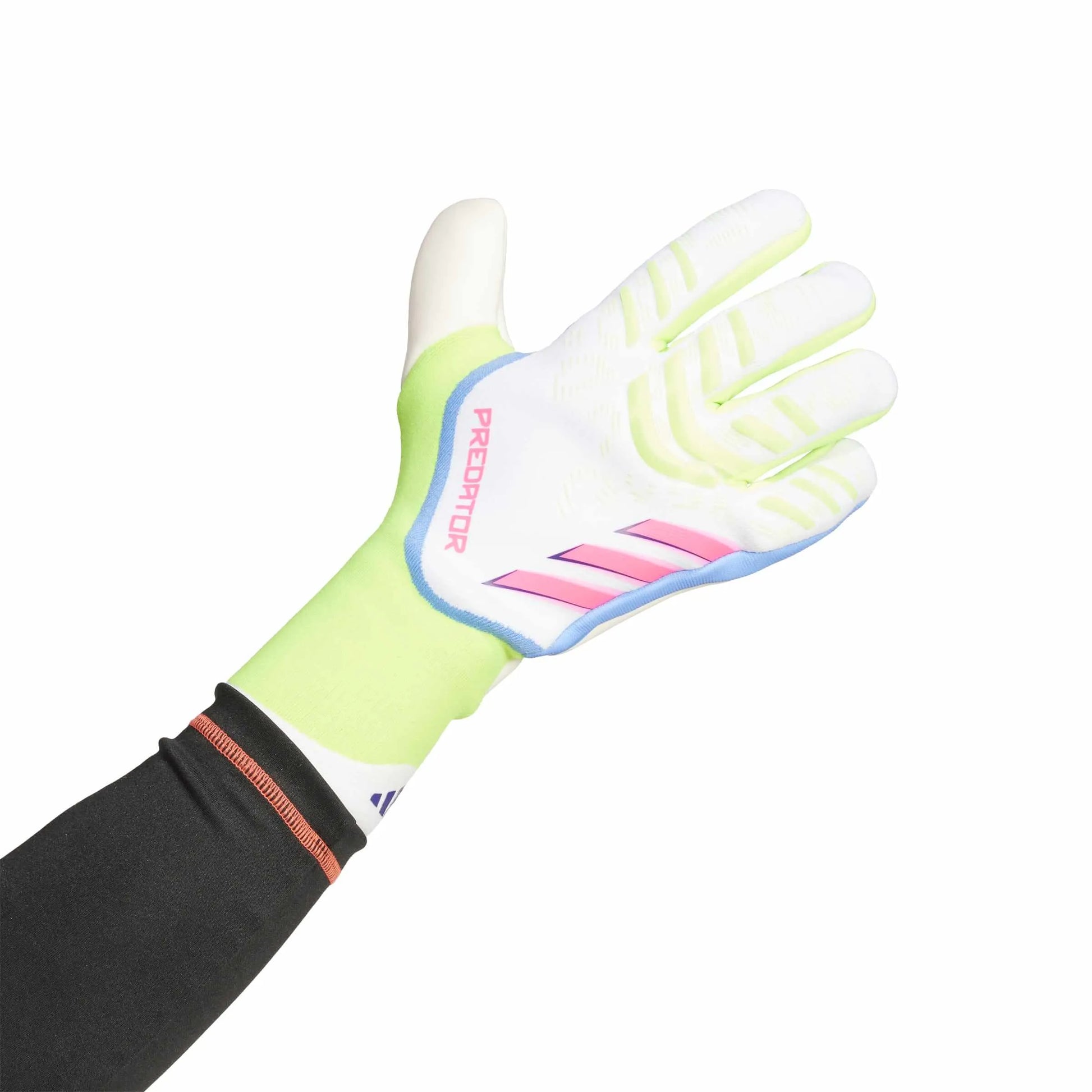 adidas Predator GL Pro Goalkeeper Gloves White / Lucid Lemon / Lucid Pink (Single - Outer)