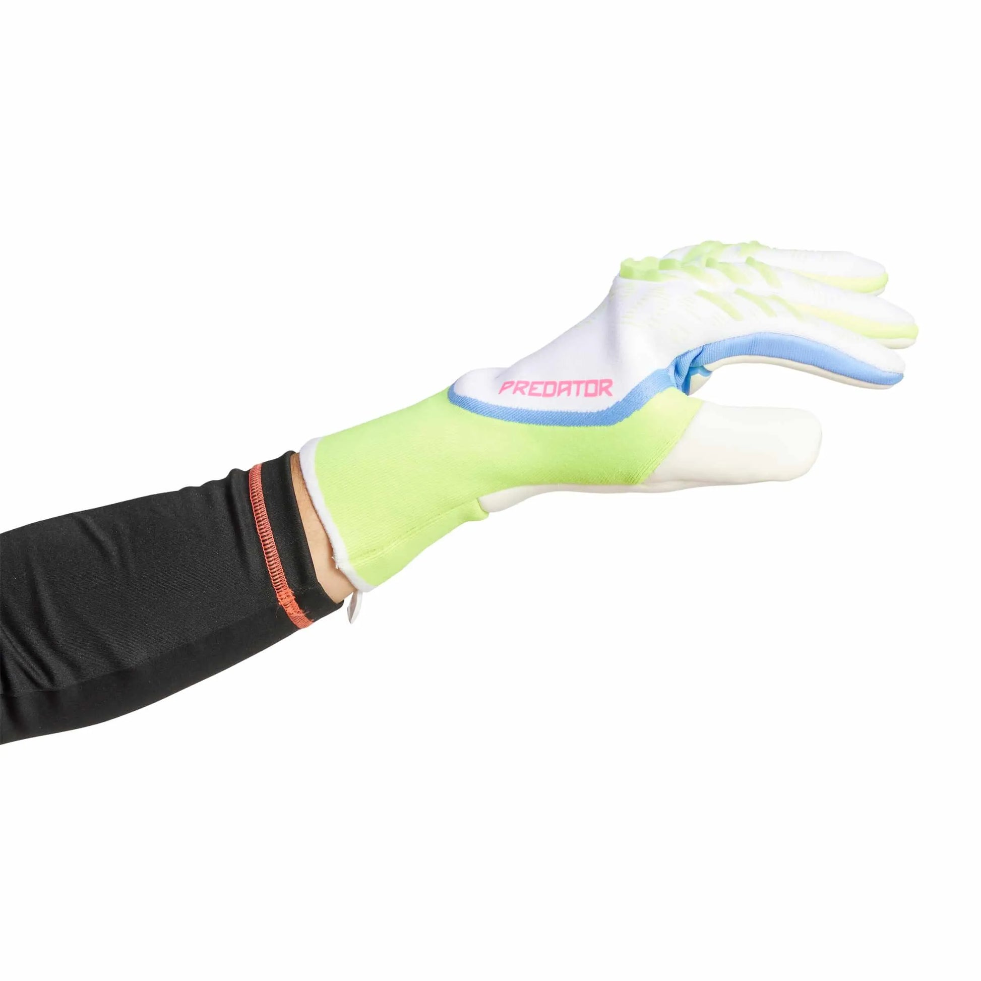 adidas Predator GL Pro Goalkeeper Gloves White / Lucid Lemon / Lucid Pink (Single - Side)