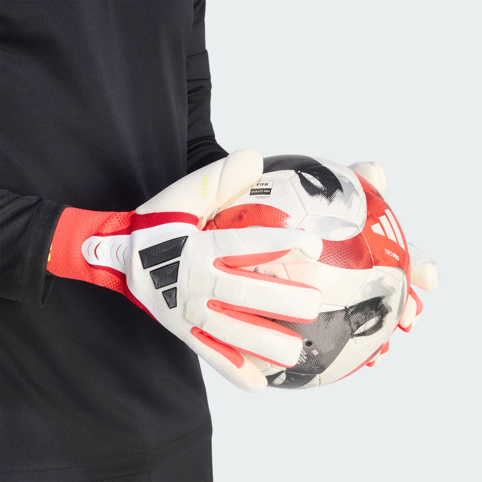 adidas Predator GL Pro Goalkeeper Gloves White / Lucid Red / Black (Model 2)