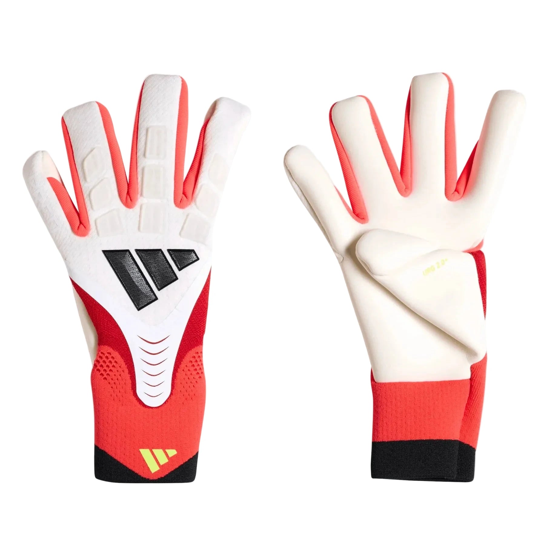 adidas Predator GL Pro Goalkeeper Gloves White / Lucid Red / Black (Pair)