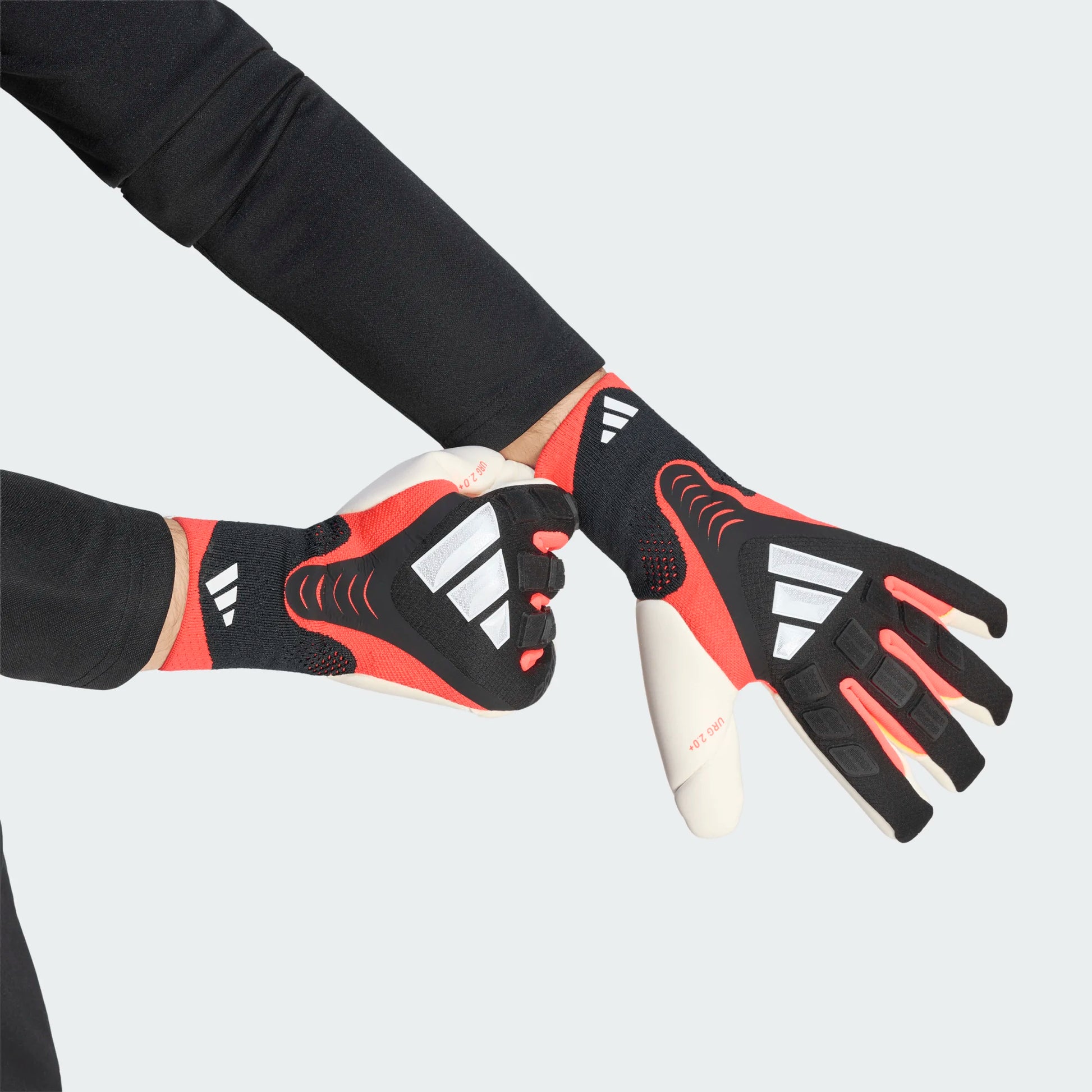 adidas Predator GL Pro Hybrid Goalkeeper Gloves Black / Lucid Red / White (Model 1)