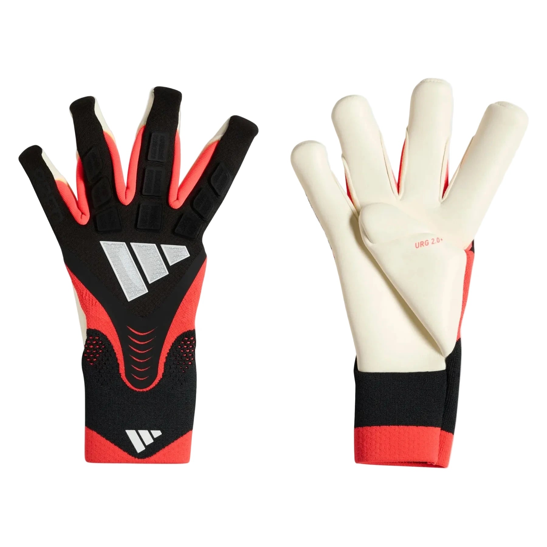 adidas Predator GL Pro Hybrid Goalkeeper Gloves Black / Lucid Red / White (Pair)
