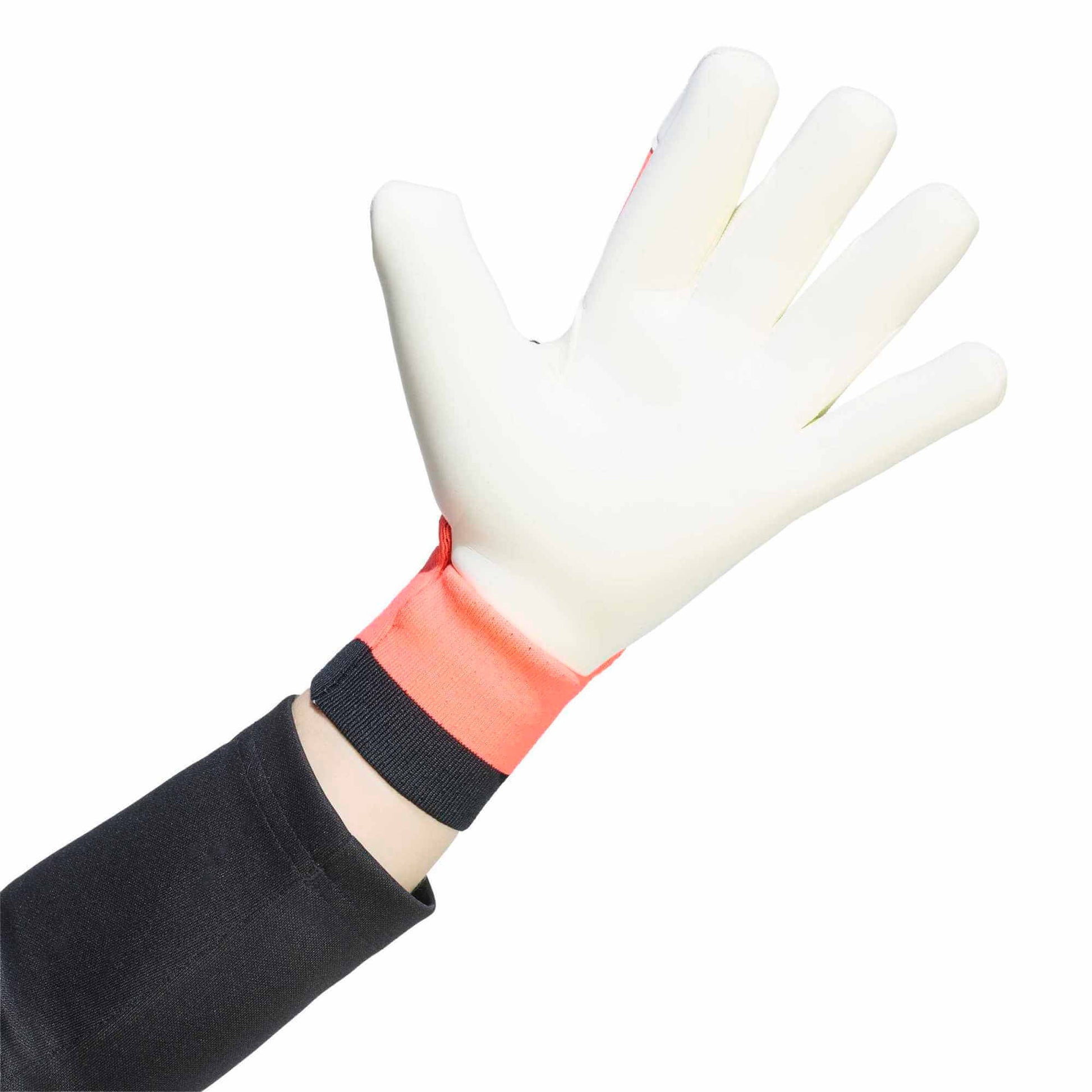 adidas Predator GL Pro Hybrid Goalkeeper Gloves Ivory - Solar Turbo - Gold Metallic (Single - Inner)